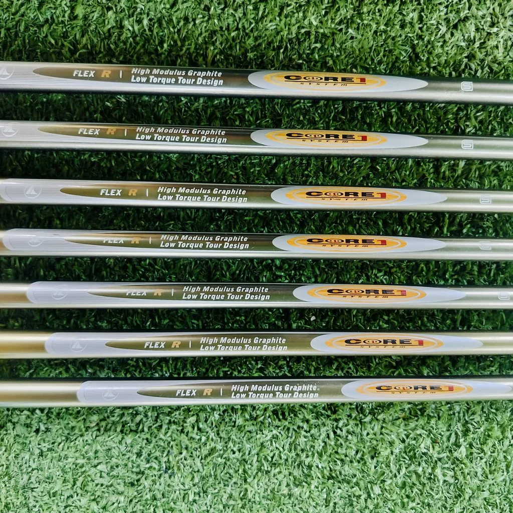 ชุดเหล็ก PROKENNEX CORE1 SYSTEM ก้าน HIGH MODULUS GRAPHITE FLEX R เป็นชุดเหล็กก้านกราไฟต์ ที่ตีง่ายๆแบบสบายๆ ไม้กอล์ฟพรีเมี่ยมมือสอง ของแท้ By NakaraLuxurious ชุดเหล็ก PROKENNEX CORE1 SYSTEM ก้าน HIGH MODULUS GRAPHITE FLEX R เป็นชุดเหล็กก้านกราไฟต์ ที่ตีง่ายๆแบบสบายๆ ไม้กอล์ฟพรีเมี่ยมมือสอง ของแท้ By NakaraLuxurious