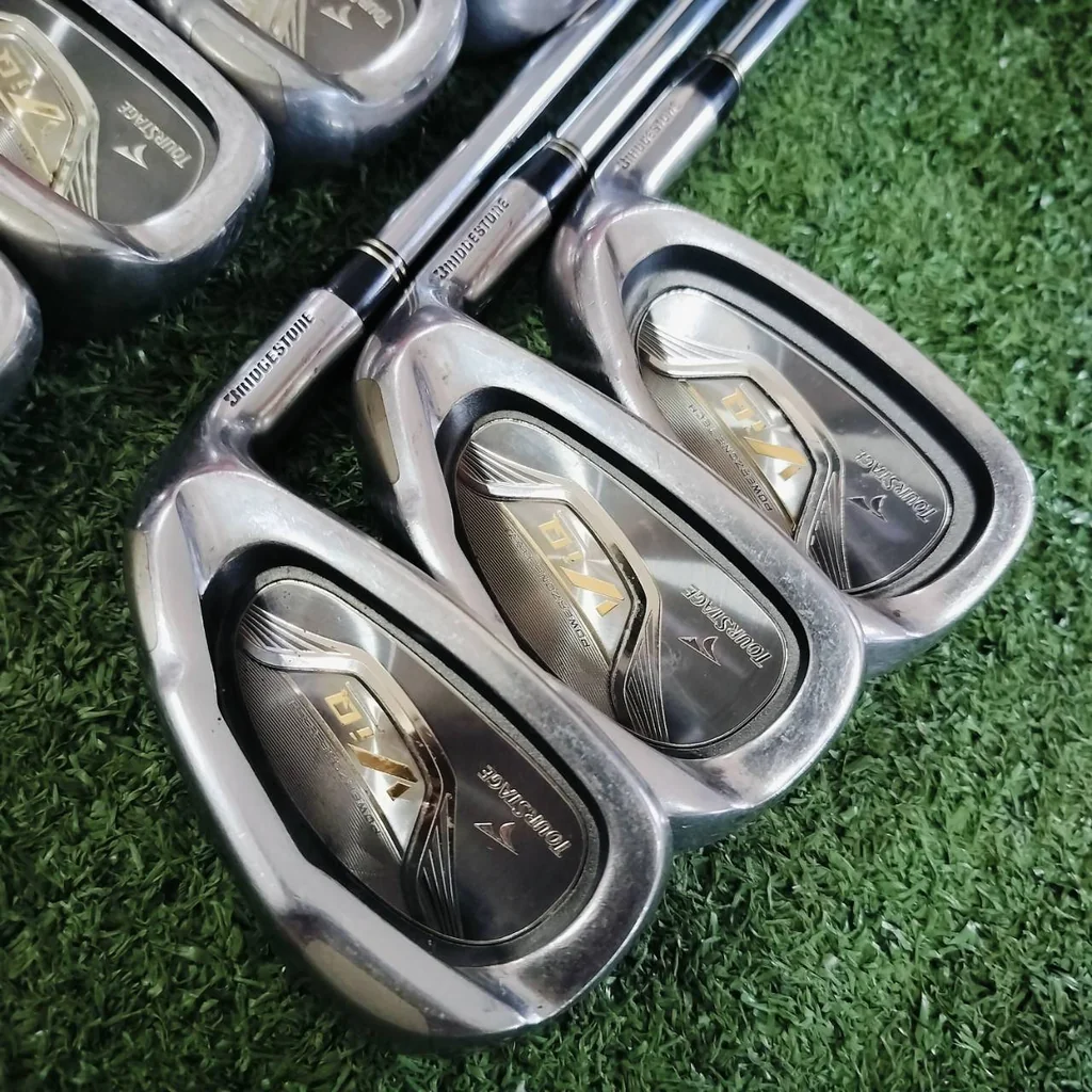 ชุดเหล็กหน้าเด้ง!!! TOURSTAGE VIQ พรีเมี่ยมญี่ปุ่น MADE IN JAPAN มีเหล็ก 4 5 6 7 8 9 เเละ PW ก้าน N.S.PRO 900GH FLEX S ก้านเหล็กเบาแค่ 90 กรัมเท่านั้น ไม้กอล์ฟพรีเมี่ยมมือสอง ของแท้ By NakaraLuxurious ชุดเหล็กหน้าเด้ง!!! TOURSTAGE VIQ พรีเมี่ยมญี่ปุ่น MADE IN JAPAN มีเหล็ก 4 5 6 7 8 9 เเละ PW ก้าน N.S.PRO 900GH FLEX S ก้านเหล็กเบาแค่ 90 กรัมเท่านั้น ไม้กอล์ฟพรีเมี่ยมมือสอง ของแท้ By NakaraLuxurious