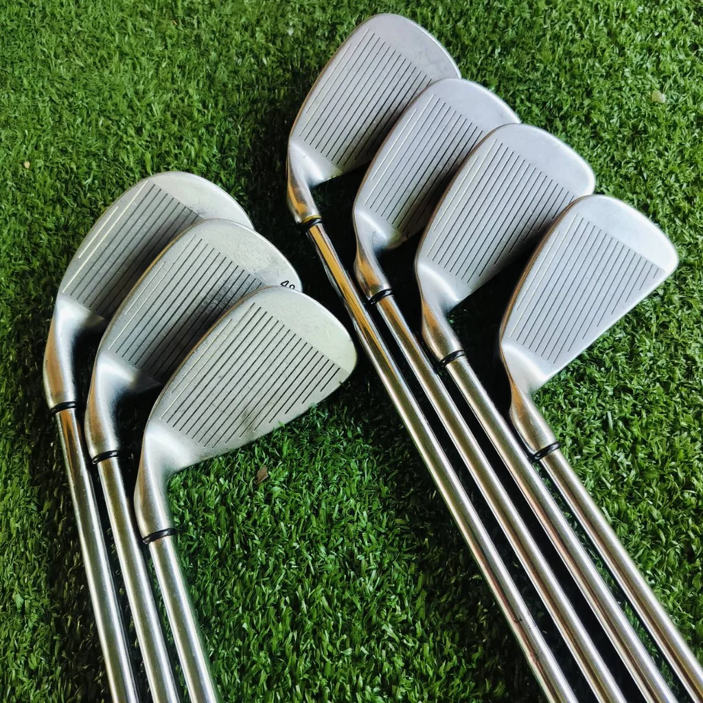 ลดล้างสต๊อค!!! ชุดเหล็ก Callaway S2H2 สุดคลาสสิค เป็นตัวต้นตำหรับ PAT PEN เอกสิทธิ์ ก้านเหล็ก Callaway MEMPHIS 10 แบบเสียบเจาะทะลุ สวยเดิมทุกเหล็ก ไม้กอล์ฟพรีเมี่ยมมือสอง ของแท้ By NakaraLuxurious ลดล้างสต๊อค!!! ชุดเหล็ก Callaway S2H2 สุดคลาสสิค เป็นตัวต้นตำหรับ PAT PEN เอกสิทธิ์ ก้านเหล็ก Callaway MEMPHIS 10 แบบเสียบเจาะทะลุ สวยเดิมทุกเหล็ก ไม้กอล์ฟพรีเมี่ยมมือสอง ของแท้ By NakaraLuxurious