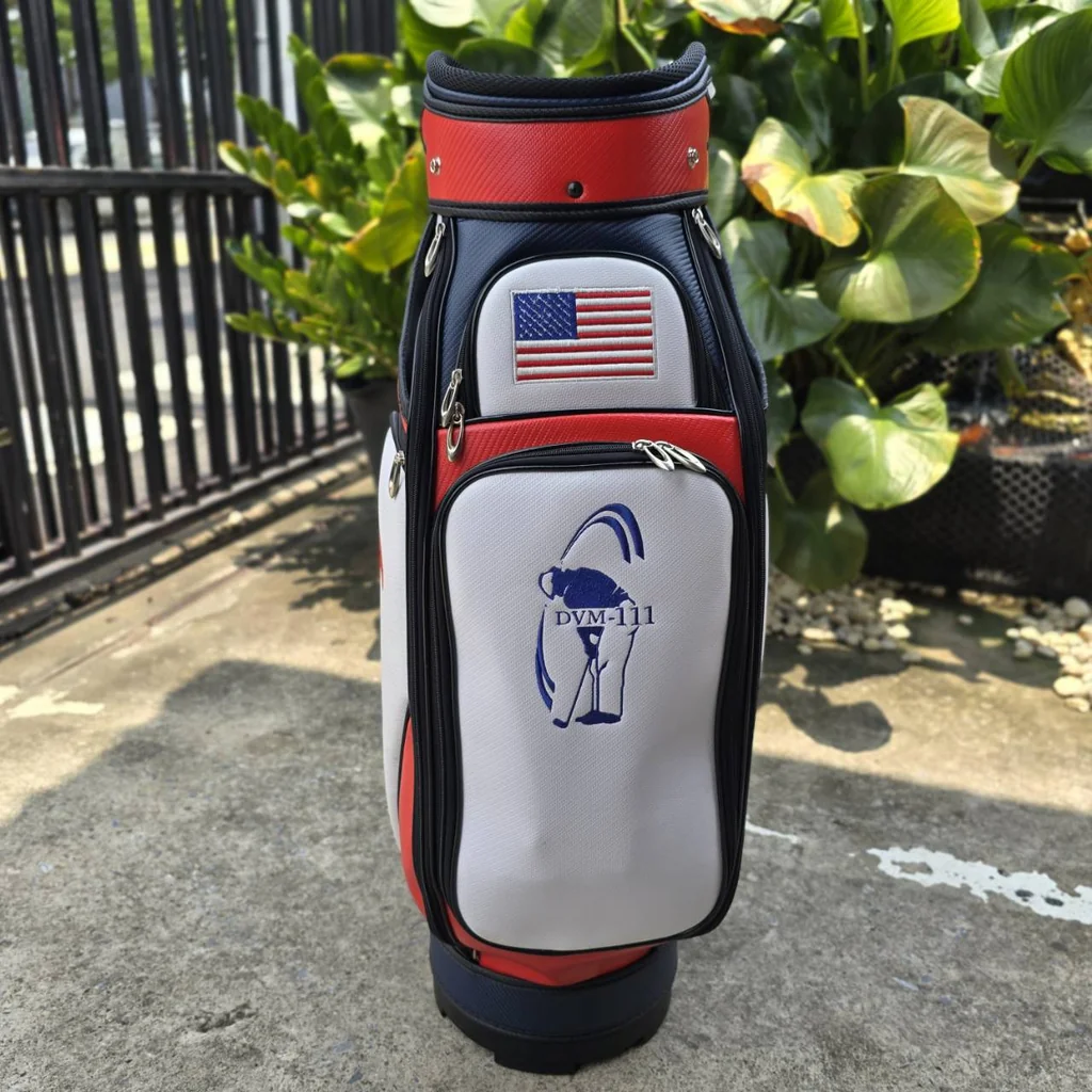 ถุงกอล์ฟ RYDER CUP GOLF BAG 2022 DVM-111 TEAM USA มือสอง สภาพสวยมาก เดิมๆ ใบใหญ่ถุง TOUR ถุงกอล์ฟ RYDER CUP GOLF BAG 2022 DVM-111 TEAM USA มือสอง สภาพสวยมาก เดิมๆ ใบใหญ่ถุง TOUR