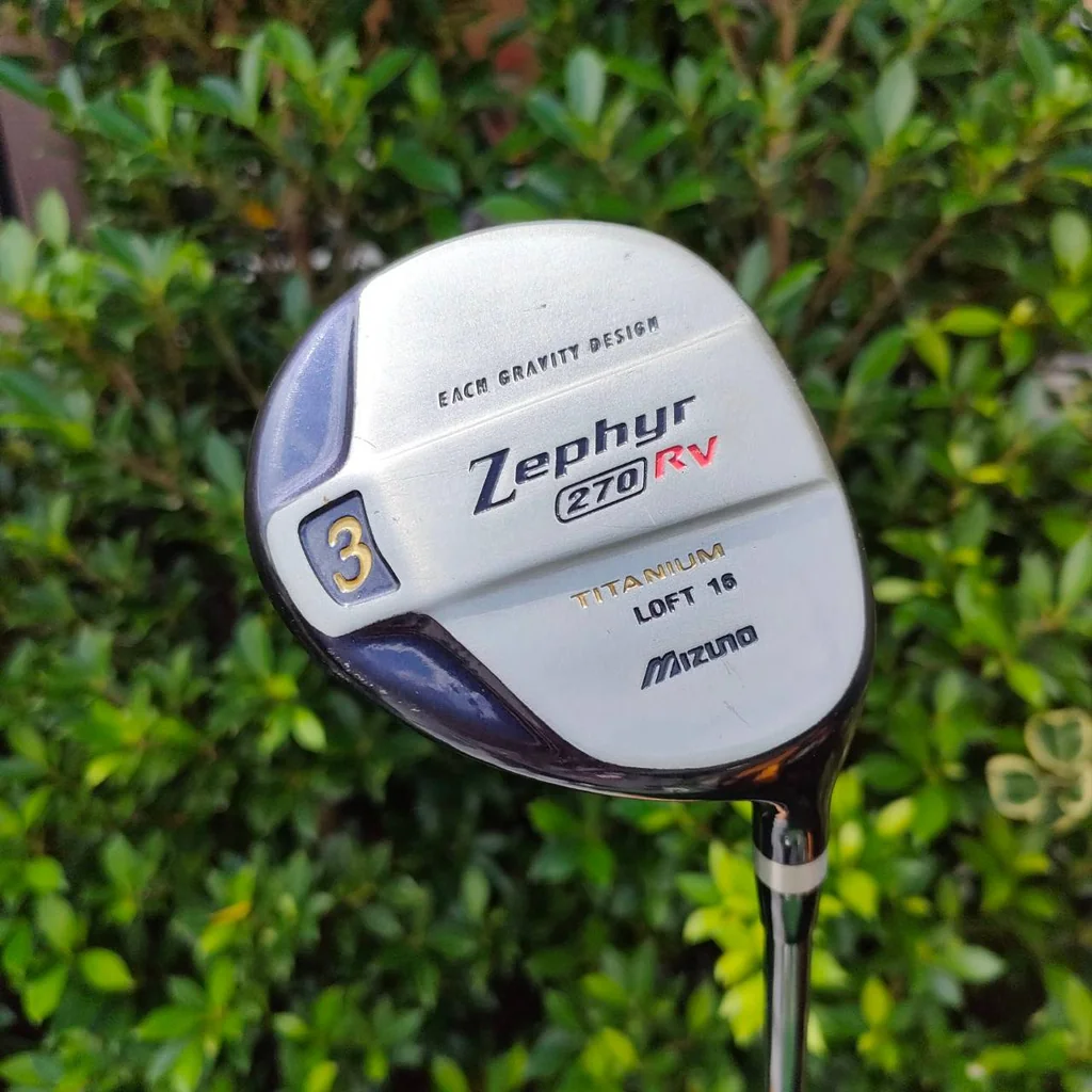 FAIRWAY 3 MIZUNO ZEPHYR 270 RV TITANIUM วัสดุดีมาก ก้าน TCCHNO FLEX R องศา 10 ก้านดีครับ MADE IN JAPAN