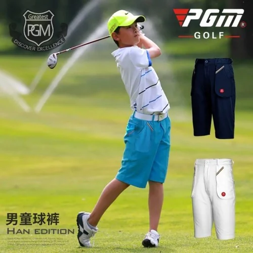 กางเกงกอล์ฟขาสั้น สามส่วน สำหรับเด็ก PGM KUZ034 กางเกงกอล์ฟขาสั้น สามส่วน สำหรับเด็ก PGM KUZ034