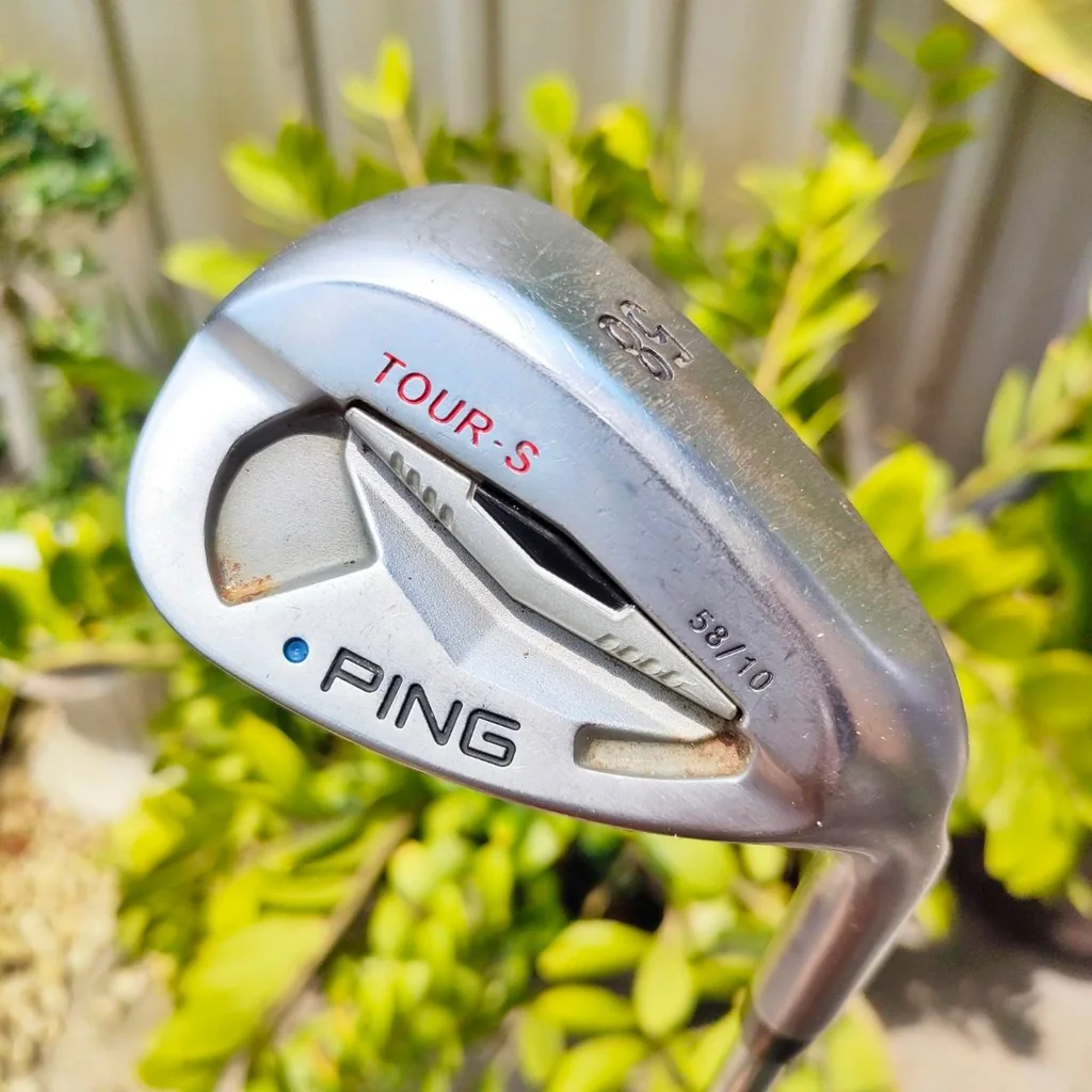 WEDGE PING TOUR-S องศา 58 BOUNCE 10 ก้าน KBS TOUR 120 S ก้านดีมากและเหมาะกับ WEDGE มาก หน้า MILLED พิเศษ กัดลูกแบบสุดขีด ไม้กอล์ฟพรีเมี่ยมมือสอง ของแท้ By NakaraLuxurious WEDGE PING TOUR-S องศา 58 BOUNCE 10 ก้าน KBS TOUR 120 S ก้านดีมากและเหมาะกับ WEDGE มาก หน้า MILLED พิเศษ กัดลูกแบบสุดขีด ไม้กอล์ฟพรีเมี่ยมมือสอง ของแท้ By NakaraLuxurious