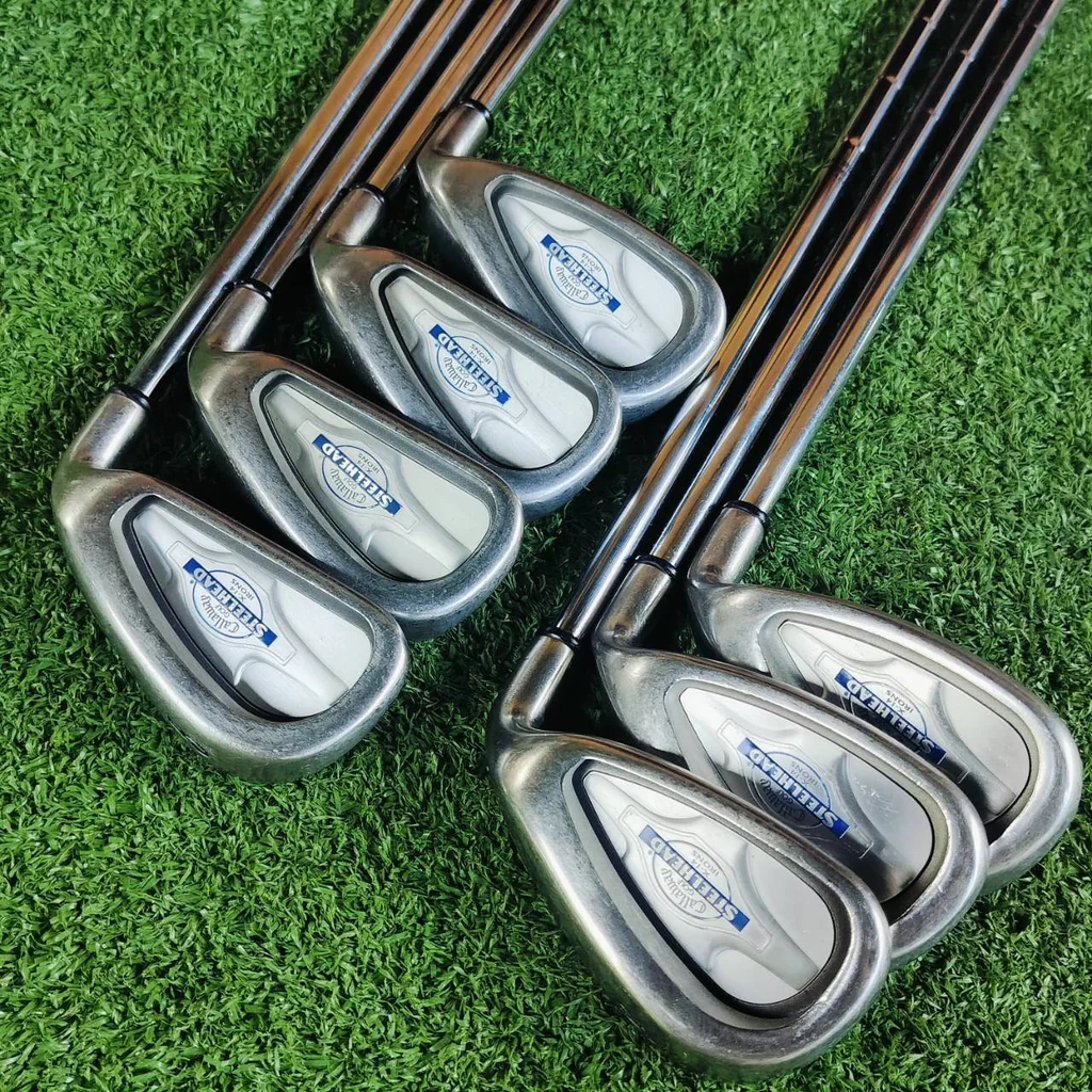 ชุดเหล็ก CALLAWAY STEELHEAD X-14 มีเหล็ก 5-9 เเละ PW SW สุดยอดก้านเจาะทะลุผ่าแฉก ก้าน STEELHEAD UNIFLEX เดิม สติ๊กเกอร์เดิมหมด ไม้กอล์ฟพรีเมี่ยมมือสอง ของแท้ By NakaraLuxurious ชุดเหล็ก CALLAWAY STEELHEAD X-14 มีเหล็ก 5-9 เเละ PW SW สุดยอดก้านเจาะทะลุผ่าแฉก ก้าน STEELHEAD UNIFLEX เดิม สติ๊กเกอร์เดิมหมด ไม้กอล์ฟพรีเมี่ยมมือสอง ของแท้ By NakaraLuxurious