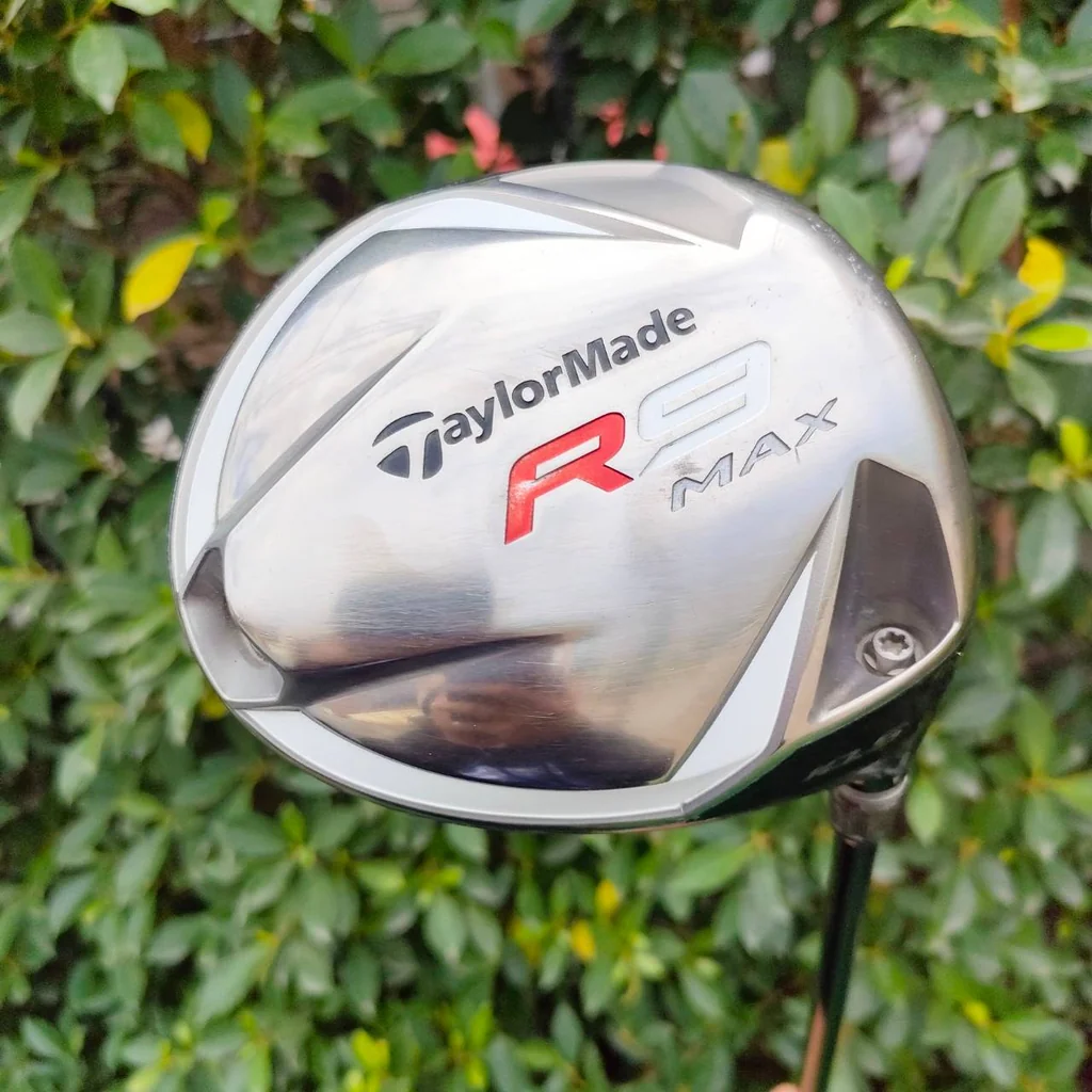 DRIVER TAYLORMADE R9 MAX องศา 10.5 ก้าน RBZ TM1-213 FLEX R รุ่น MAX คือรุ่น หน้าเด้งแบบมากๆ ตีไกลกว่ารุ่นปกติมาก ตีง่าย ใส่ได้เต็มๆ