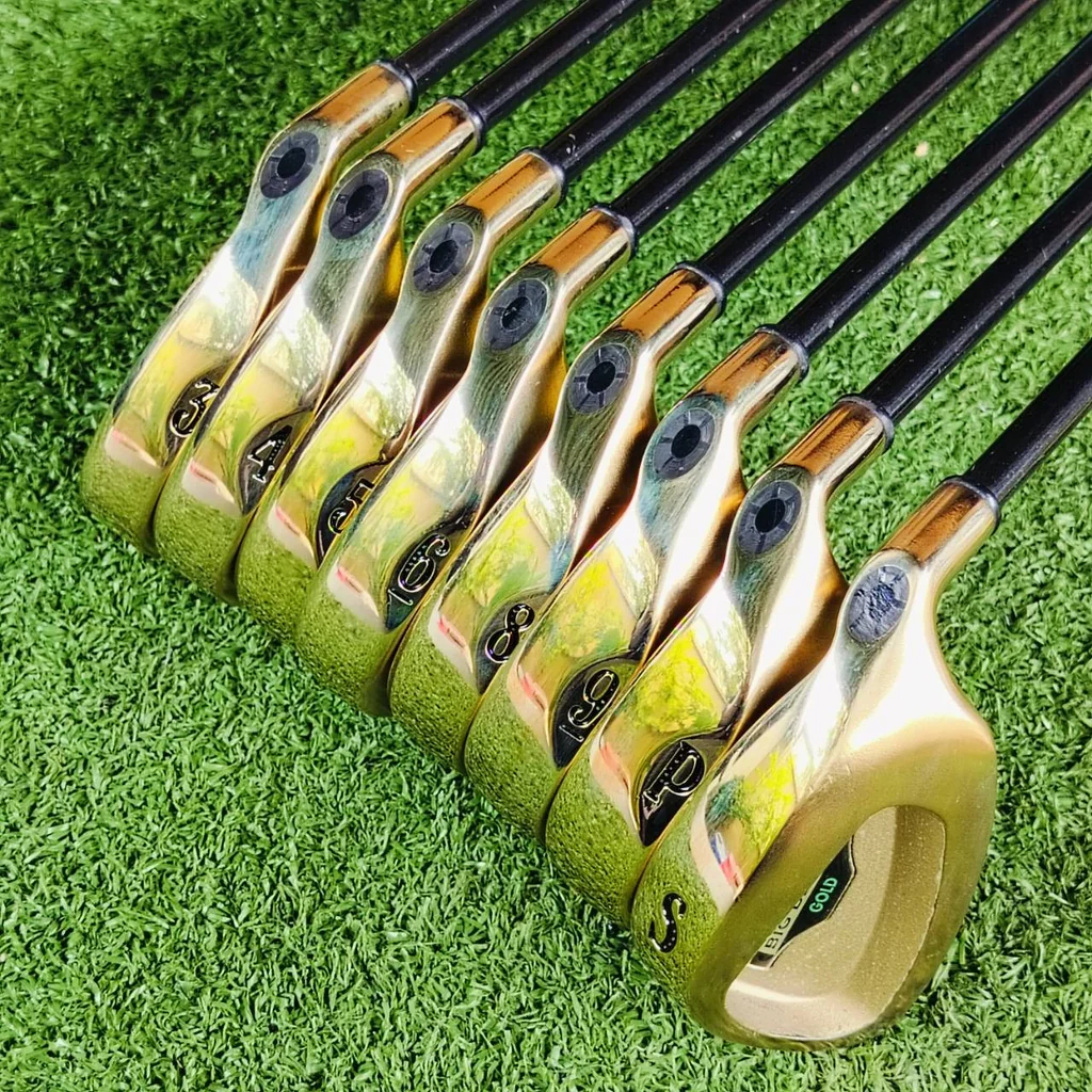 *** ขาดเหล็ก 7 *** ชุดเหล็ก Callaway BIGBERTHAR GOLD ผลิตจากวัสดุ Barium Copper Oxide เป็นวัสดุสุดพรีเมี่ยมหรูหราจัด หายากมาก ขัดเงาฟื้นฟูสภาพให้เรียบร้อย ใหม่เอี่ยม ไม้กอล์ฟพรีเมี่ยมมือสอง ของแท้ By NakaraLuxurious