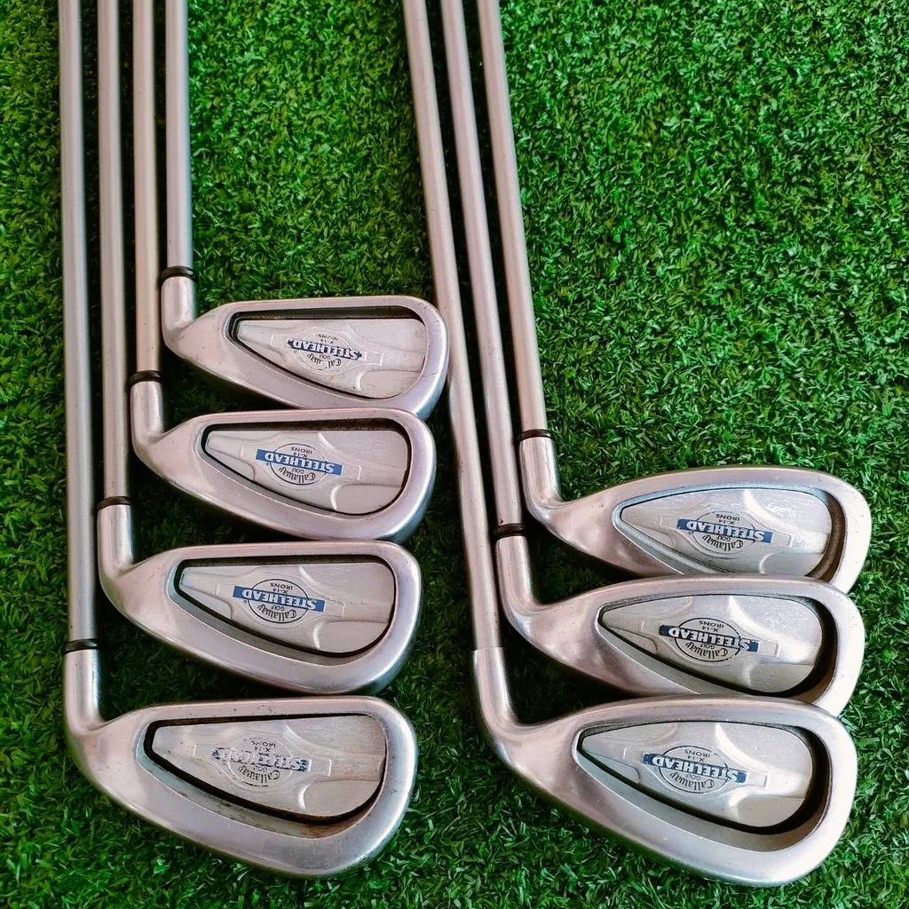 🏌️ ชุดเหล็ก CALLAWAY STEELHEAD X-14 มีเหล็ก 4-9 เเละ PW ก้าน CALLAWAY BIG BERTHA STEELHEAD X-14 FLEX R ไม้กอล์ฟมือสอง ของแท้ BY NakaraLuxurious 🏌️ ชุดเหล็ก CALLAWAY STEELHEAD X-14 มีเหล็ก 4-9 เเละ PW ก้าน CALLAWAY BIG BERTHA STEELHEAD X-14 FLEX R ไม้กอล์ฟมือสอง ของแท้ BY NakaraLuxurious