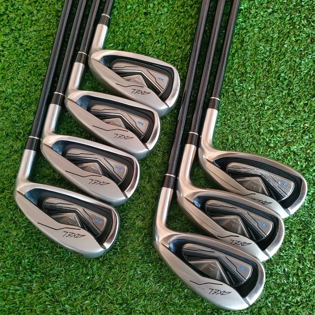 ชุดเหล็ก TSURUYA AXEL XP HM มีเหล็ก 5 - 9 เเละ PW AW เหล็ก 7 องศา 28 ก้าน FUJIKURA MOTORE FLEX R เหล็กที่ตีง่าย และตีไกลกว่าปกติมากๆ!! ไม้กอล์ฟมือสอง ของแท้ BY NakaraLuxurious ชุดเหล็ก TSURUYA AXEL XP HM มีเหล็ก 5 - 9 เเละ PW AW เหล็ก 7 องศา 28 ก้าน FUJIKURA MOTORE FLEX R เหล็กที่ตีง่าย และตีไกลกว่าปกติมากๆ!! ไม้กอล์ฟมือสอง ของแท้ BY NakaraLuxurious