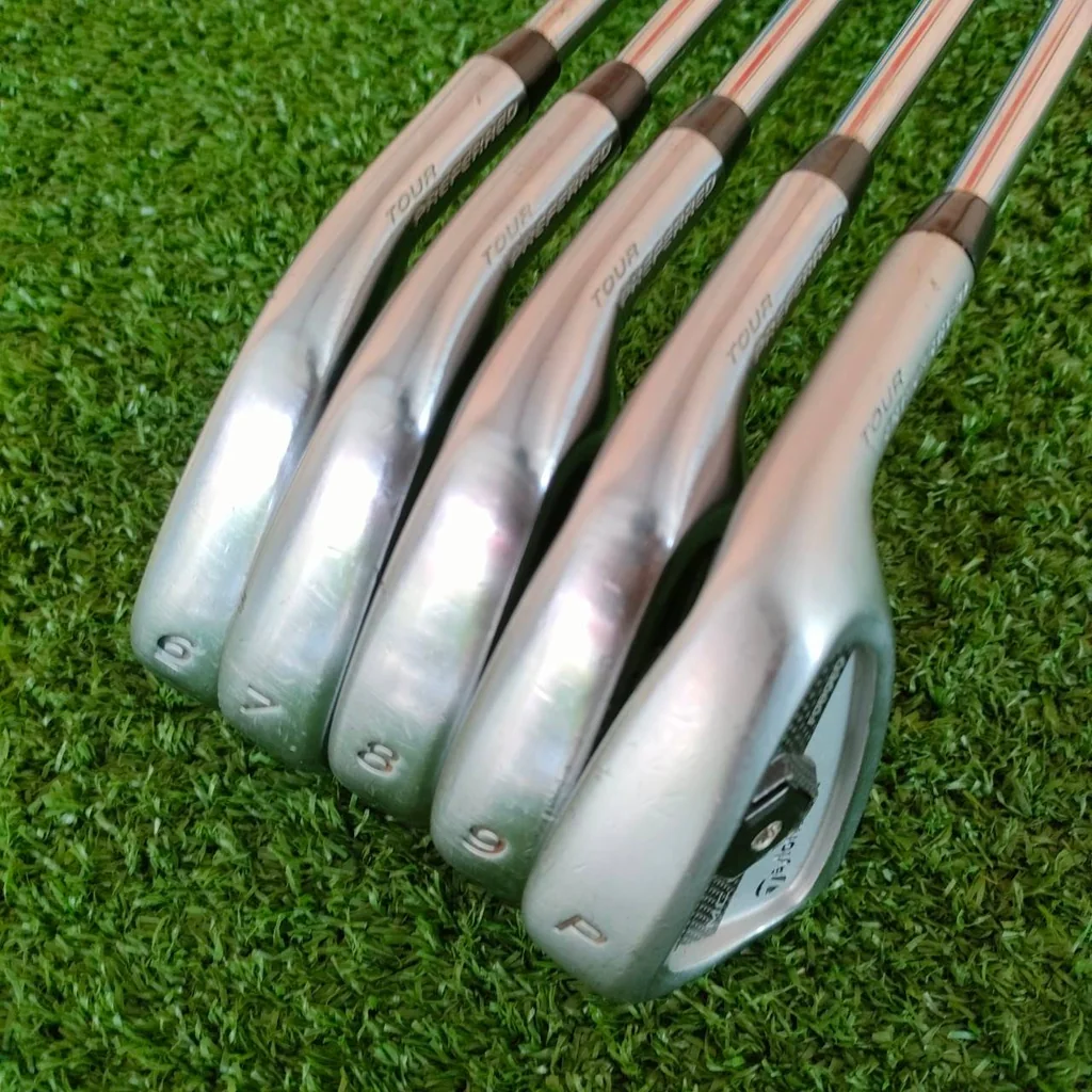 ชุดเหล็ก TAYLORMADE MC FORGED TOUR PREFERRED มีเหล็ก 6 - 9 เเละ PW ก้าน DYNAMIC GOLD FLEX R เป็นเหล็ก FORGED ของแบรนด์ Taylormade ไม้กอล์ฟมือสอง ของแท้ BY NakaraLuxurious ชุดเหล็ก TAYLORMADE MC FORGED TOUR PREFERRED มีเหล็ก 6 - 9 เเละ PW ก้าน DYNAMIC GOLD FLEX R เป็นเหล็ก FORGED ของแบรนด์ Taylormade ไม้กอล์ฟมือสอง ของแท้ BY NakaraLuxurious
