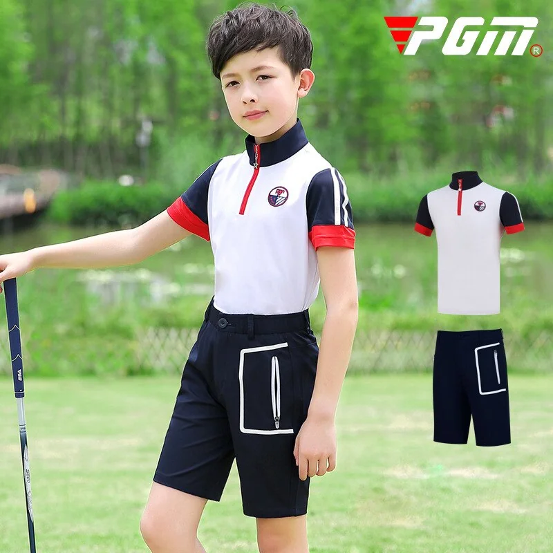 กางเกงกอล์ฟขาสั้นสามส่วน สำหรับเด็ก PGM KUZ065 กางเกงกอล์ฟขาสั้นสามส่วน สำหรับเด็ก PGM KUZ065