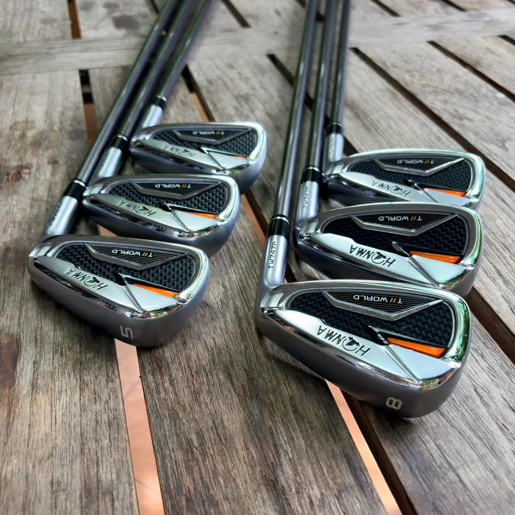 IRON SET HONMA T//WORLD TW747 P งานศิลปะจากซากาตะที่ผสมผสานความหรูหราพรีเมียม IRON SET HONMA T//WORLD TW747 P งานศิลปะจากซากาตะที่ผสมผสานความหรูหราพรีเมียม