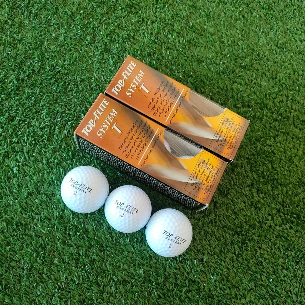 ลูกกอล์ฟ TOP FLITE SYSTEM T รุ่นพรีเมี่ยม 1 หลอดมี 3 ลูก สีขาว ตีดีมากๆๆๆ ไม้กอล์ฟมือสอง ของแท้ BY NakaraLuxurious ลูกกอล์ฟ TOP FLITE SYSTEM T รุ่นพรีเมี่ยม 1 หลอดมี 3 ลูก สีขาว ตีดีมากๆๆๆ ไม้กอล์ฟมือสอง ของแท้ BY NakaraLuxurious