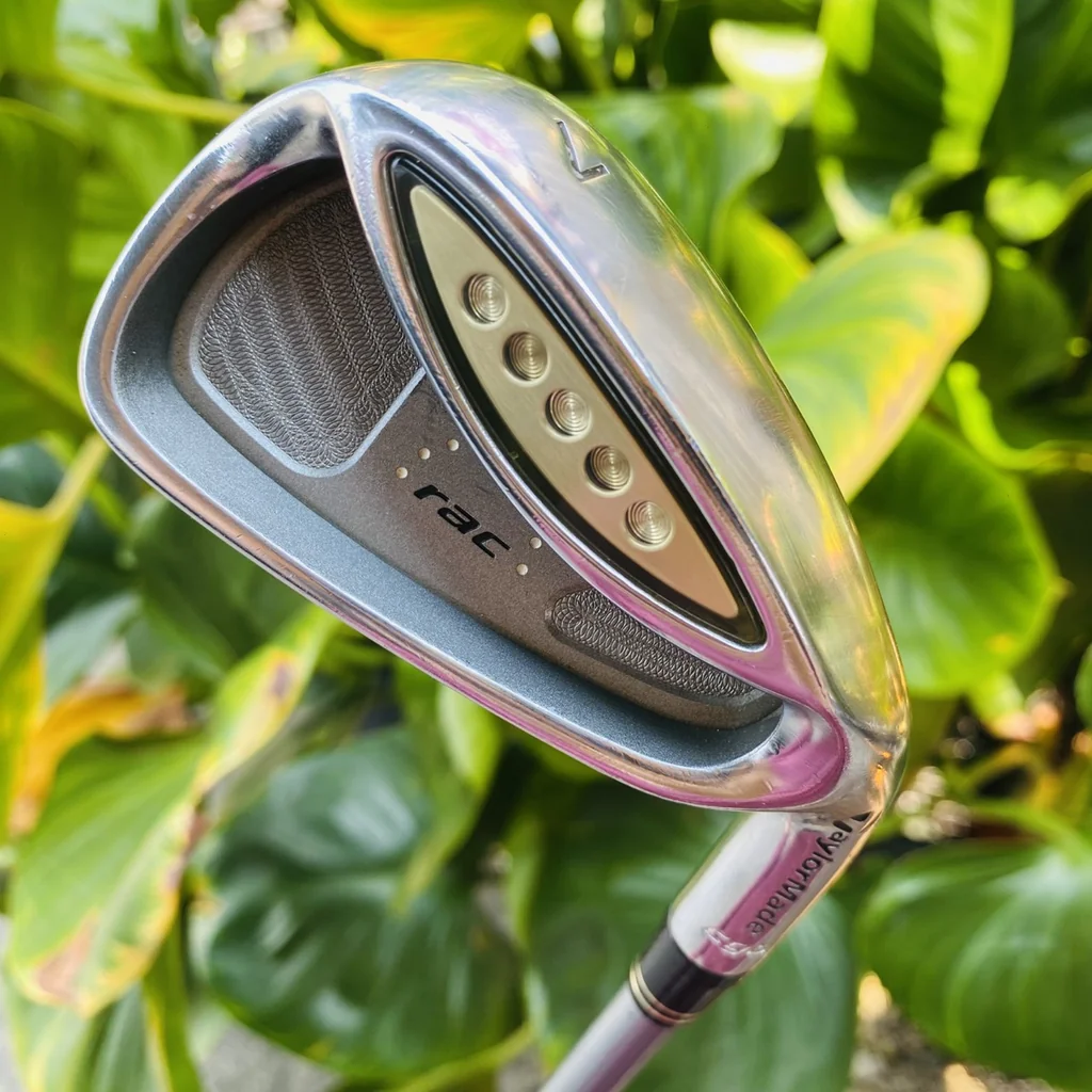 เหล็ก 7 TaylorMade RAC CGB ก้าน TaylorMade M.A.S.2 Plus Flex R "ง่าย" และ "ไกล" ในเหล็กชิ้นเดียว เหล็ก 7 TaylorMade RAC CGB ก้าน TaylorMade M.A.S.2 Plus Flex R "ง่าย" และ "ไกล" ในเหล็กชิ้นเดียว