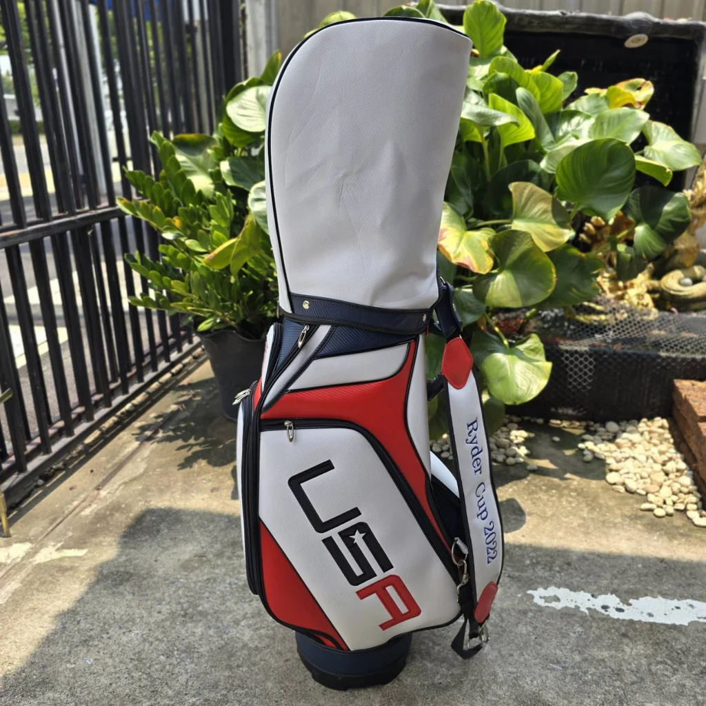 ถุงกอล์ฟ RYDER CUP GOLF BAG 2022 DVM-111 TEAM USA มือสอง สภาพสวยมาก เดิมๆ ใบใหญ่ถุง TOUR ถุงกอล์ฟ RYDER CUP GOLF BAG 2022 DVM-111 TEAM USA มือสอง สภาพสวยมาก เดิมๆ ใบใหญ่ถุง TOUR