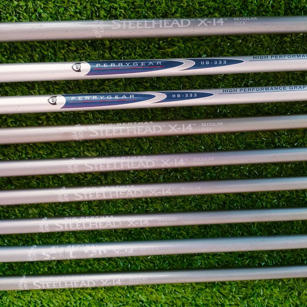 ชุดเหล็ก CALLAWAY STEELHEAD X-14 มีเหล็ก 3-9 เเละ PW SW ก้าน STEELHEAD X-14 FLEX R เหล็ก 9 เเละ PW ชุดเหล็กชื่อดังของ Callaway ไม้กอล์ฟมือสอง ของแท้ BY NakaraLuxurious ชุดเหล็ก CALLAWAY STEELHEAD X-14 มีเหล็ก 3-9 เเละ PW SW ก้าน STEELHEAD X-14 FLEX R เหล็ก 9 เเละ PW ชุดเหล็กชื่อดังของ Callaway ไม้กอล์ฟมือสอง ของแท้ BY NakaraLuxurious