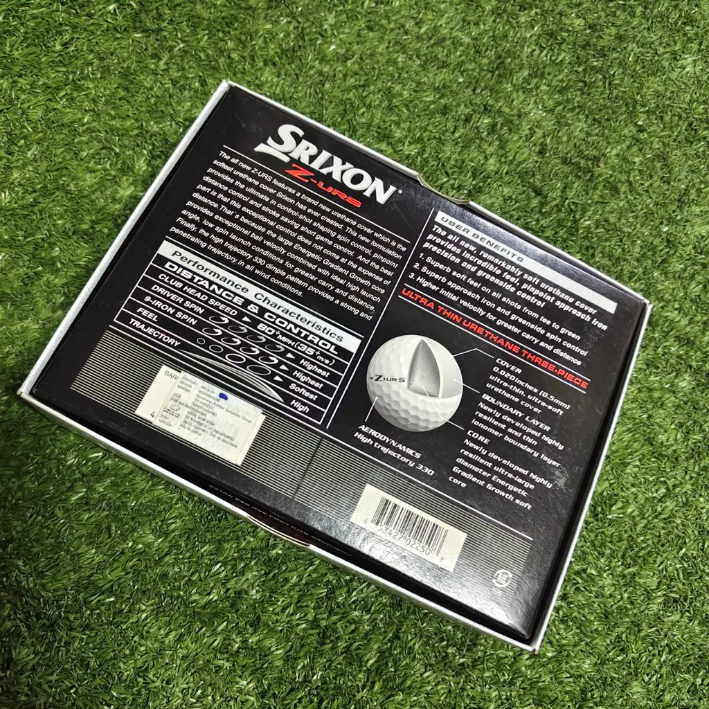 ลูกกอล์ฟ Srixon Z-URS เป็นลูกกอล์ฟระดับทัวร์ประสิทธิภาพสูงแบบ 3 ชิ้น (3-piece construction) ลูกกอล์ฟ Srixon Z-URS เป็นลูกกอล์ฟระดับทัวร์ประสิทธิภาพสูงแบบ 3 ชิ้น (3-piece construction)