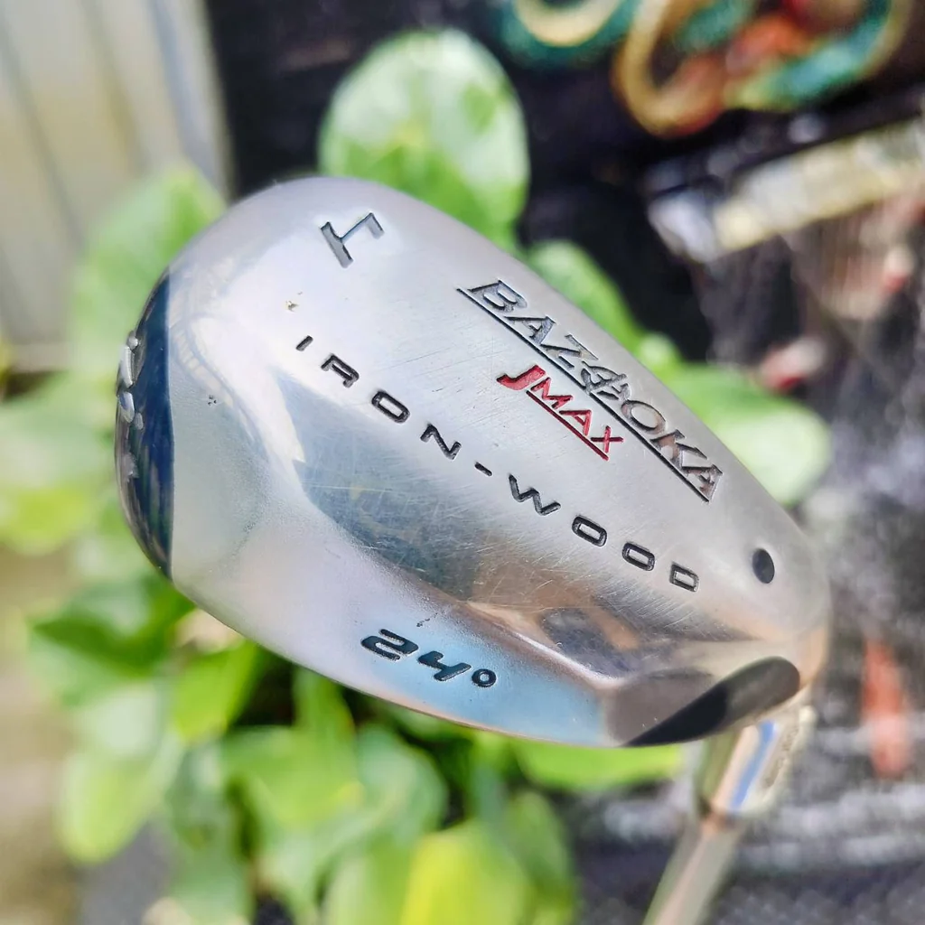 IRON WOOD BAZOOKA J MAX เป็นไฮบริด 4 องศา 24 ตีดีมากๆ เป็นเหล็กกึ่งหัวไม้ หรือไม้กระเทย ทำให้ตีง่ายกว่าเหล็กทั่วไปมากๆ ไม้กอล์ฟพรีเมี่ยมมือสอง ของแท้ By NakaraLuxurious IRON WOOD BAZOOKA J MAX เป็นไฮบริด 4 องศา 24 ตีดีมากๆ เป็นเหล็กกึ่งหัวไม้ หรือไม้กระเทย ทำให้ตีง่ายกว่าเหล็กทั่วไปมากๆ ไม้กอล์ฟพรีเมี่ยมมือสอง ของแท้ By NakaraLuxurious