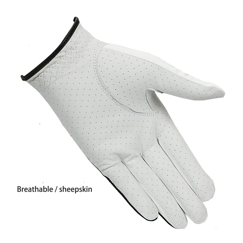 ถุงมือกอล์ฟผู้ชาย หนังแกะ ถุงมือกอล์ฟเกรดพรีเมียม ฝ่ามือกันลื่น HERRICK Men Left Golf Gloves Sheepskin Model 4th ถุงมือกอล์ฟผู้ชาย หนังแกะ ถุงมือกอล์ฟเกรดพรีเมียม ฝ่ามือกันลื่น HERRICK Men Left Golf Gloves Sheepskin Model 4th