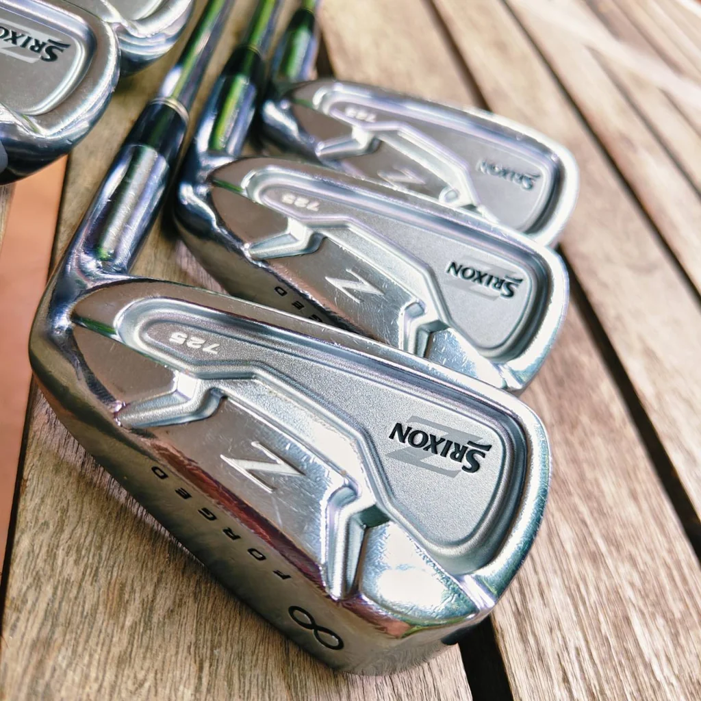 IRON SET SRIXON Z725 FORGED Laser Milling** เทคโนโลยีเพิ่มความหยาบและแรงเสียดทานบนหน้าไม้ IRON SET SRIXON Z725 FORGED Laser Milling** เทคโนโลยีเพิ่มความหยาบและแรงเสียดทานบนหน้าไม้