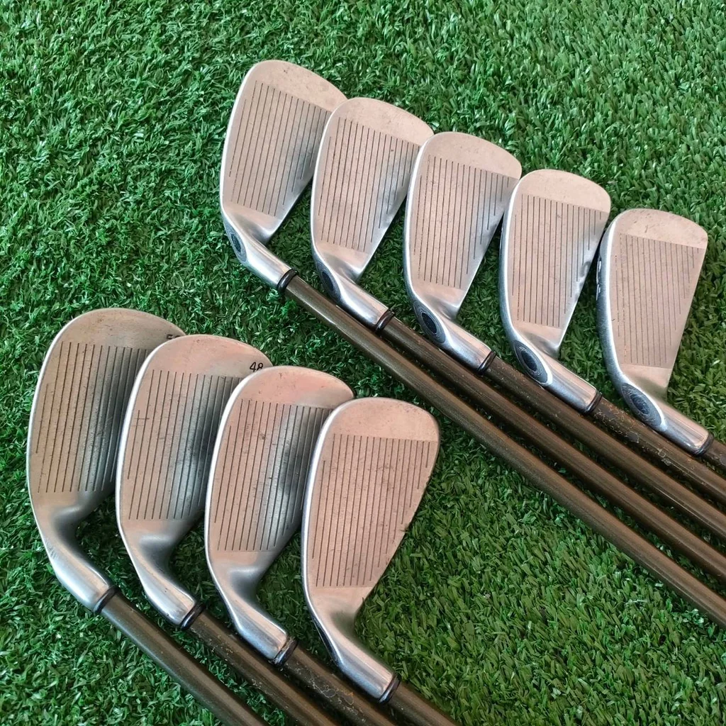 ชุดเหล็ก CALLAWAY PAT PEND USA มีเหล็ก 3-9 เเละ PW SW ก้านกราไฟต์ CALLAWAY FLEX R สภาพสวยนางฟ้า ก้านแบบเจาะทะลุ ไม้กอล์ฟมือสอง ของแท้ BY NakaraLuxurious ชุดเหล็ก CALLAWAY PAT PEND USA มีเหล็ก 3-9 เเละ PW SW ก้านกราไฟต์ CALLAWAY FLEX R สภาพสวยนางฟ้า ก้านแบบเจาะทะลุ ไม้กอล์ฟมือสอง ของแท้ BY NakaraLuxurious