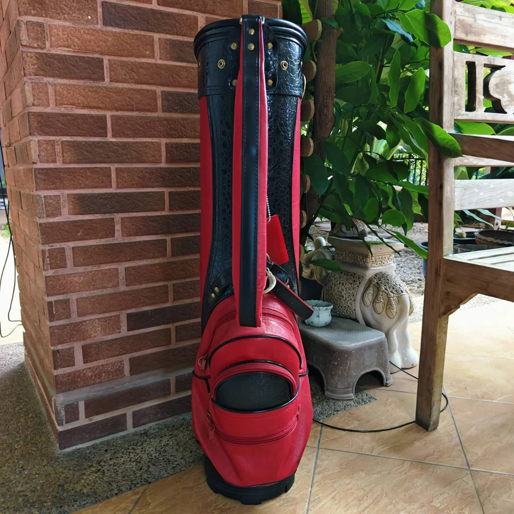 GOLF BAG ถุงกอล์ฟวินเทจ คลาสสิกซีรีส์ สีแดงเพลิง (Vintage Crimson Red) GOLF BAG ถุงกอล์ฟวินเทจ คลาสสิกซีรีส์ สีแดงเพลิง (Vintage Crimson Red)