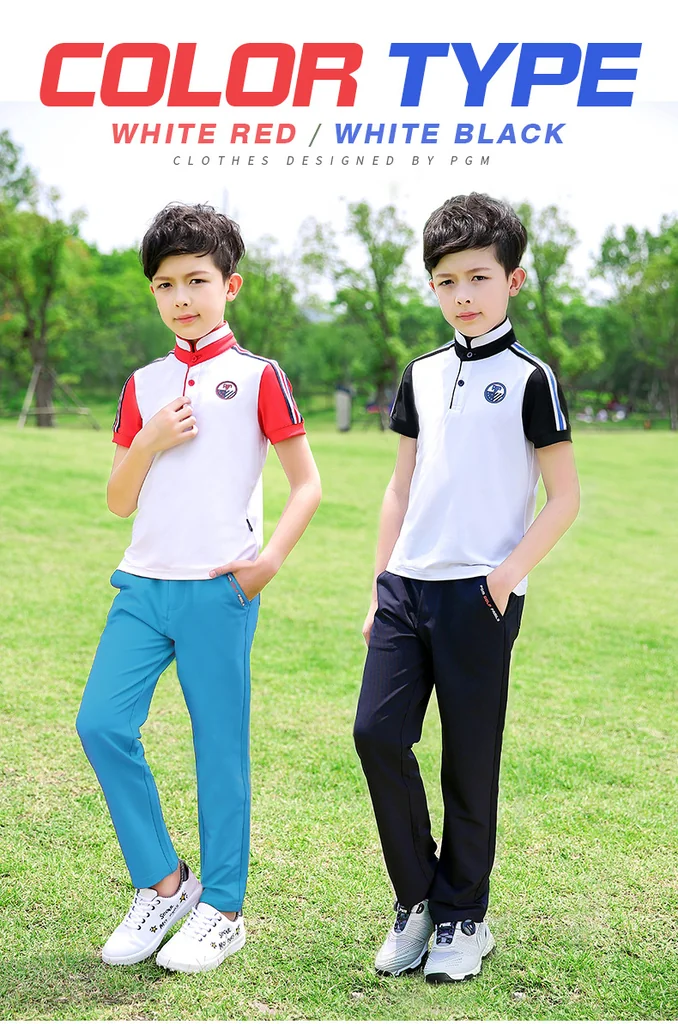 กางเกงกอล์ฟขายาวสำหรับเด็ก PGM KUZ064 กางเกงกอล์ฟขายาวสำหรับเด็ก PGM KUZ064