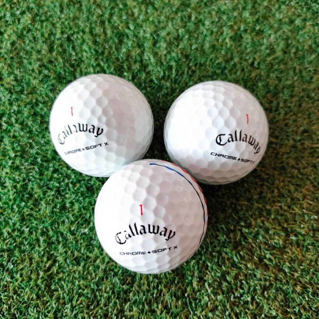 ลูกกอล์ฟ CALLAWAY CHROME SOFT X GOLF BALL มีเส้นเล็ง Triple Track รุ่นใหม่!! ลูกใหม่ 1 กล่องมี 12 ลูก ลูกกอล์ฟ CALLAWAY CHROME SOFT X GOLF BALL มีเส้นเล็ง Triple Track รุ่นใหม่!! ลูกใหม่ 1 กล่องมี 12 ลูก