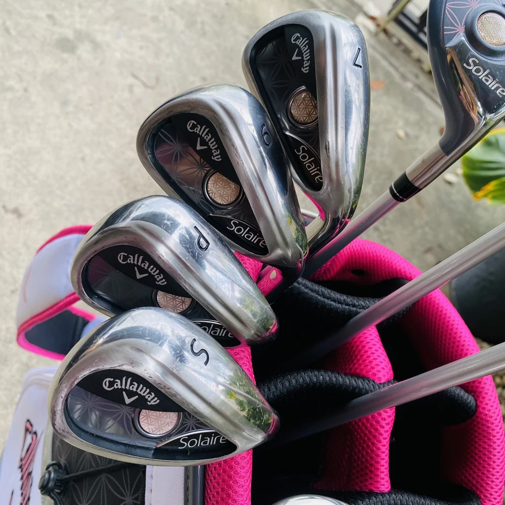 FULL SET CALLAWAY 🖤🌷SOLAIRE LADIES PINK ครบเซ็ต 9 ชิ้น พร้อมถุงกอล์ฟ 🌸 ดีไซน์สวยหรู ดูแพง