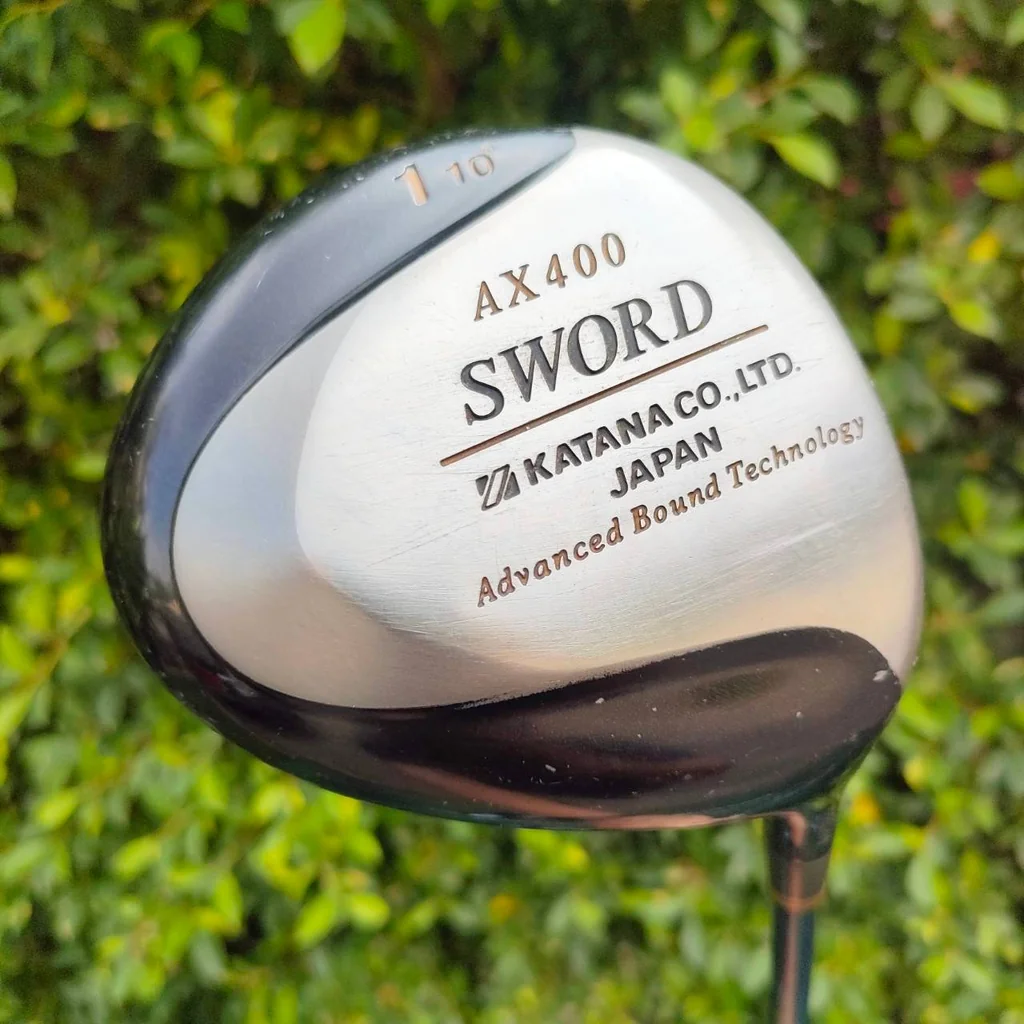 DRIVER KATANA SWORD AX400 องศา 10 ต้นตำหรับหน้าเด้ง สำหรับคนชอบหัวไม่ใหญ่มาก หน้า PROGRESSIVE TITANIUM ตีไกลมาก ไม้กอล์ฟมือสอง ของแท้ BY NakaraLuxurious