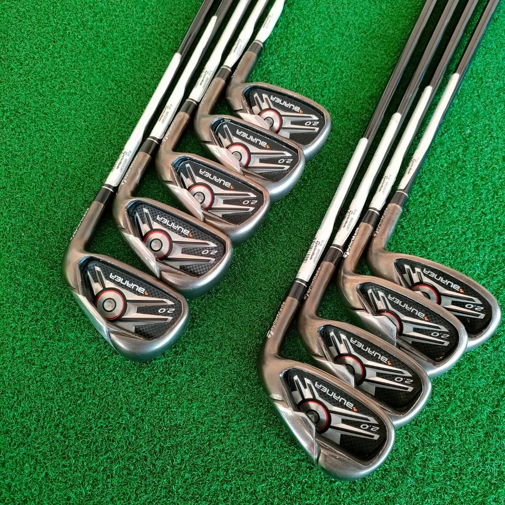 ชุดเหล็ก TAYLORMADE BURNER 2.0 มีเหล็ก 4 - 9 เเละ PW AW SW ชุดใหญ่ ได้เหล็กถึง 9 ชิ้นในชุดนี้ เป็นชุดเต็มสูบ ชุดเหล็ก TAYLORMADE BURNER 2.0 มีเหล็ก 4 - 9 เเละ PW AW SW ชุดใหญ่ ได้เหล็กถึง 9 ชิ้นในชุดนี้ เป็นชุดเต็มสูบ