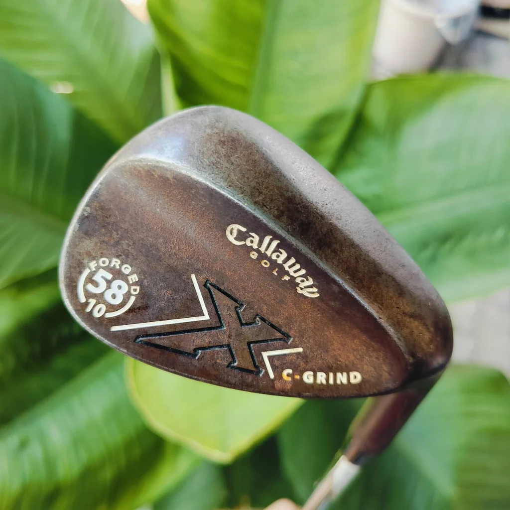 WEDGE CALLAWAY X C GRIND องศา 58 BOUNCE 10 รุ่นสนิมสุดมันส์ นุ่มมากด้วยวัสดุ FORGED พรีเมี่ยม เข้าบอลแน่น ร่องสวยสปินดีมากๆ ไม้กอล์ฟพรีเมี่ยมมือสอง ของแท้ By NakaraLuxurious WEDGE CALLAWAY X C GRIND องศา 58 BOUNCE 10 รุ่นสนิมสุดมันส์ นุ่มมากด้วยวัสดุ FORGED พรีเมี่ยม เข้าบอลแน่น ร่องสวยสปินดีมากๆ ไม้กอล์ฟพรีเมี่ยมมือสอง ของแท้ By NakaraLuxurious