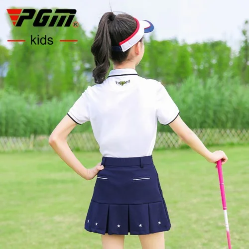 เสื้อกอล์ฟแฟชั่นสำหรับเด็ก PGM YF198