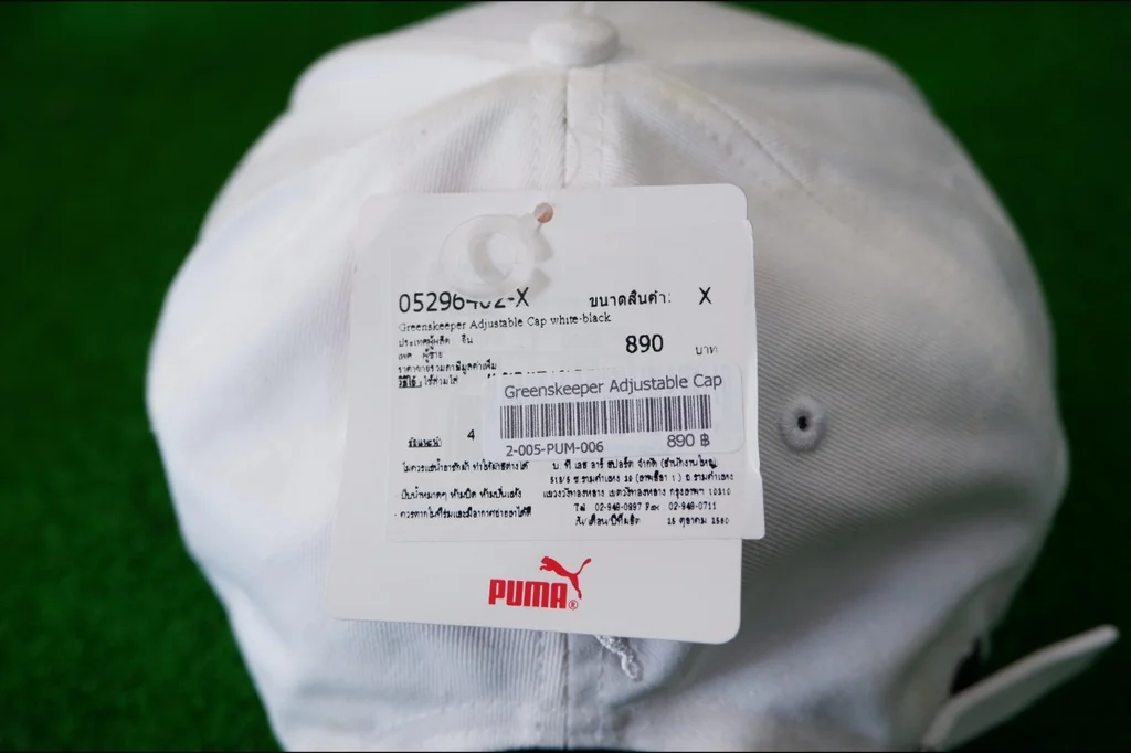 หมวกกอล์ฟ PUMA สีขาว หมวกกอล์ฟ PUMA สีขาว