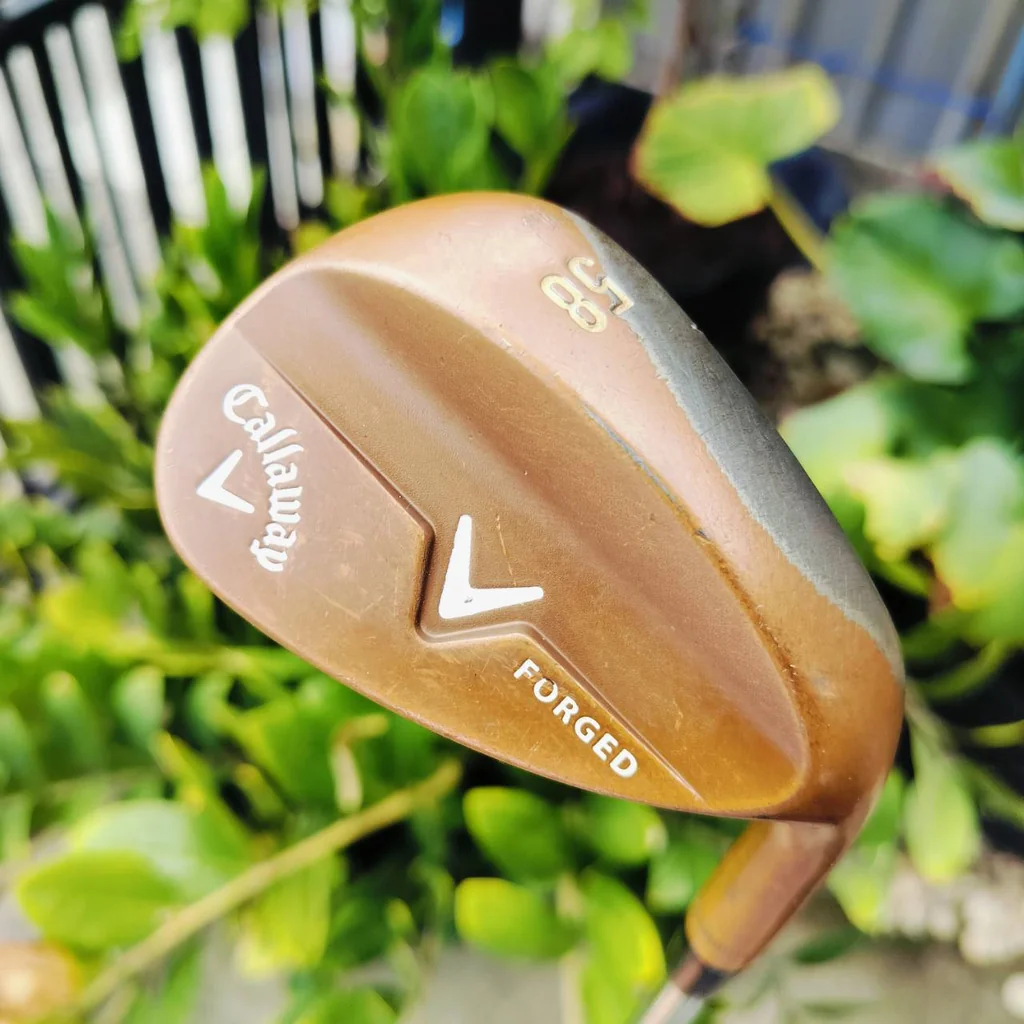 WEDGE Callaway FORGED องศา 58 BOUNCE 9 กริพ GOLD PRIDE ให้ฟีลลิ่งเข้าบอลที่แน่น วางระยะได้ดี สปินดีมากตกหยุดๆเลย ไม้กอล์ฟพรีเมี่ยมมือสอง ของแท้ By NakaraLuxurious