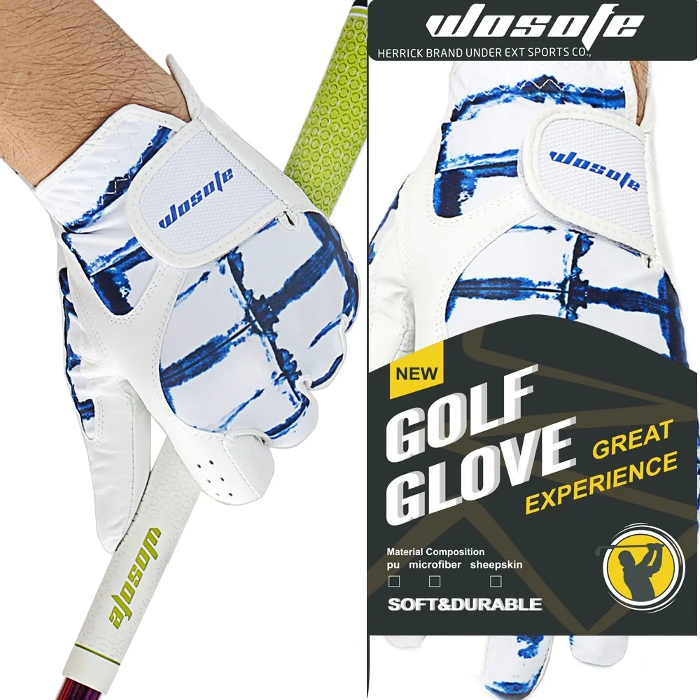 WOSOFE Men Left Golf Gloves Model 7th ถุงมือกอล์ฟผู้ชาย หนังแกะสุดนุ่ม ระบายอากาศได้ดี ไม่อับชื้น มีสไตล์ไม่ซ้ำใคร ข้างซ้าย (1pcs.) WOSOFE Men Left Golf Gloves Model 7th ถุงมือกอล์ฟผู้ชาย หนังแกะสุดนุ่ม ระบายอากาศได้ดี ไม่อับชื้น มีสไตล์ไม่ซ้ำใคร ข้างซ้าย (1pcs.)