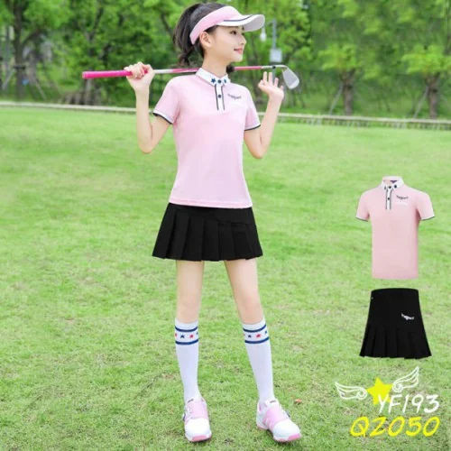 เสื้อนักกอล์ฟเด็กผู้หญิง PGM YF193 เสื้อนักกอล์ฟเด็กผู้หญิง PGM YF193