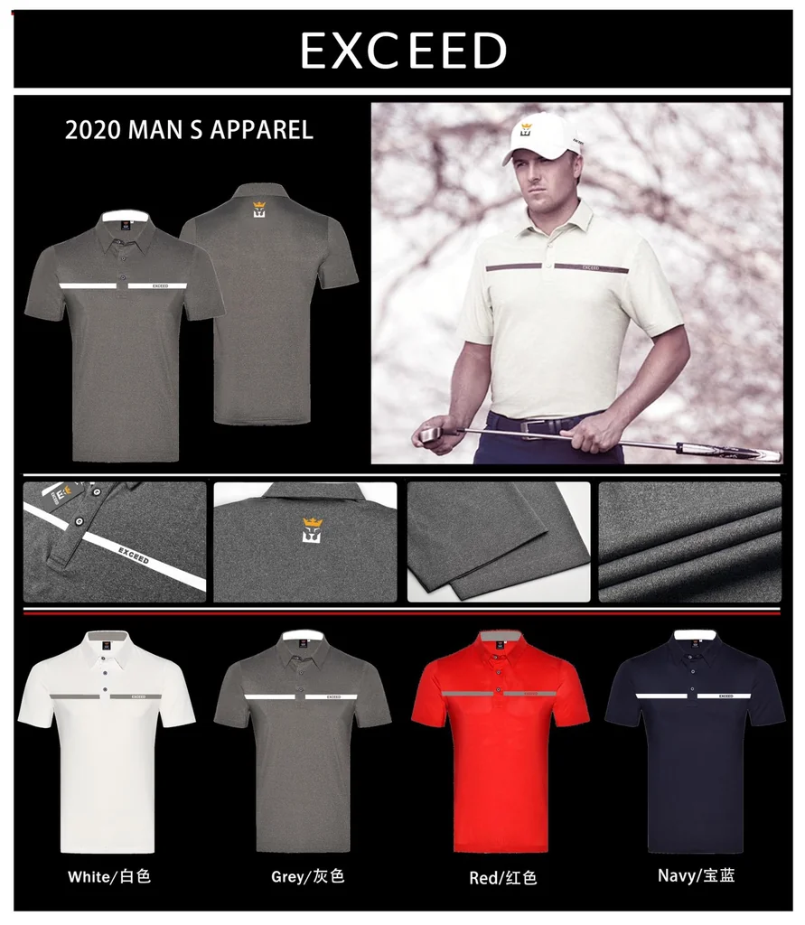 เสื้อนักกอล์ฟสุภาพบุรุษ EXCEED YFE002 เสื้อนักกอล์ฟสุภาพบุรุษ EXCEED YFE002