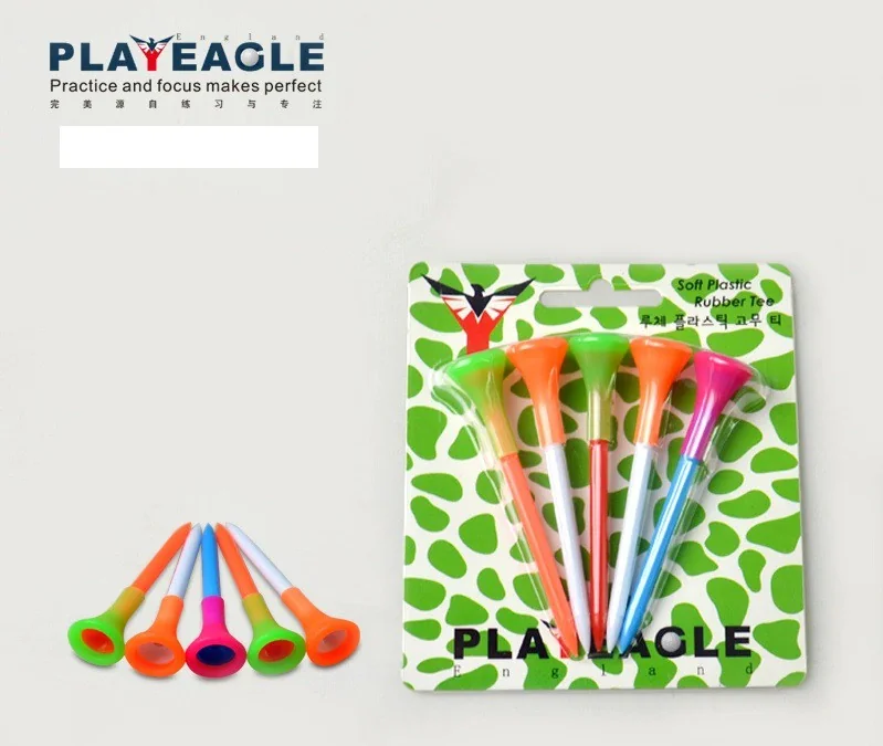 New Plastic with Rubber Cushion Top Golf Tees PLAYEAGLE PE-0066 ( 3 แพ็ค ) New Plastic with Rubber Cushion Top Golf Tees PLAYEAGLE PE-0066 ( 3 แพ็ค )