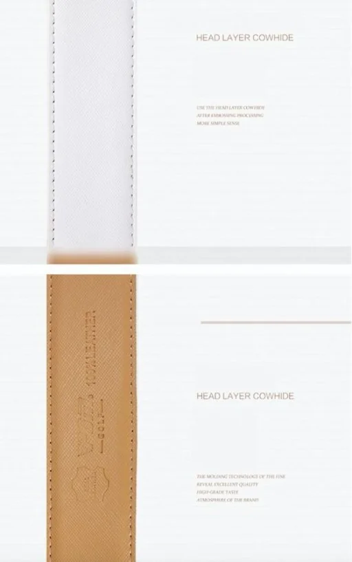 เข็มขัดหนังนักกอล์ฟ PGM PD002 (สีขาว)