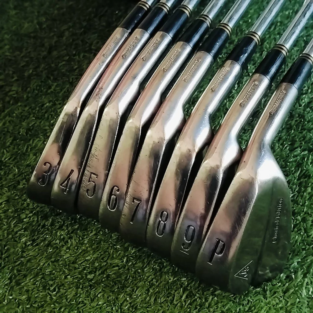 ชุดเหล็ก BRIDGESTONE JS Classical edition FORGED มีเหล็ก 3 4 5 6 7 8 9 PW ก้าน PRECISION 6.5 ก้านดีมากๆ ได้ฟีลลิ่งและเข้ากับหัวมากๆค่ะ ไม้กอล์ฟพรีเมี่ยมมือสอง ของแท้ By NakaraLuxurious