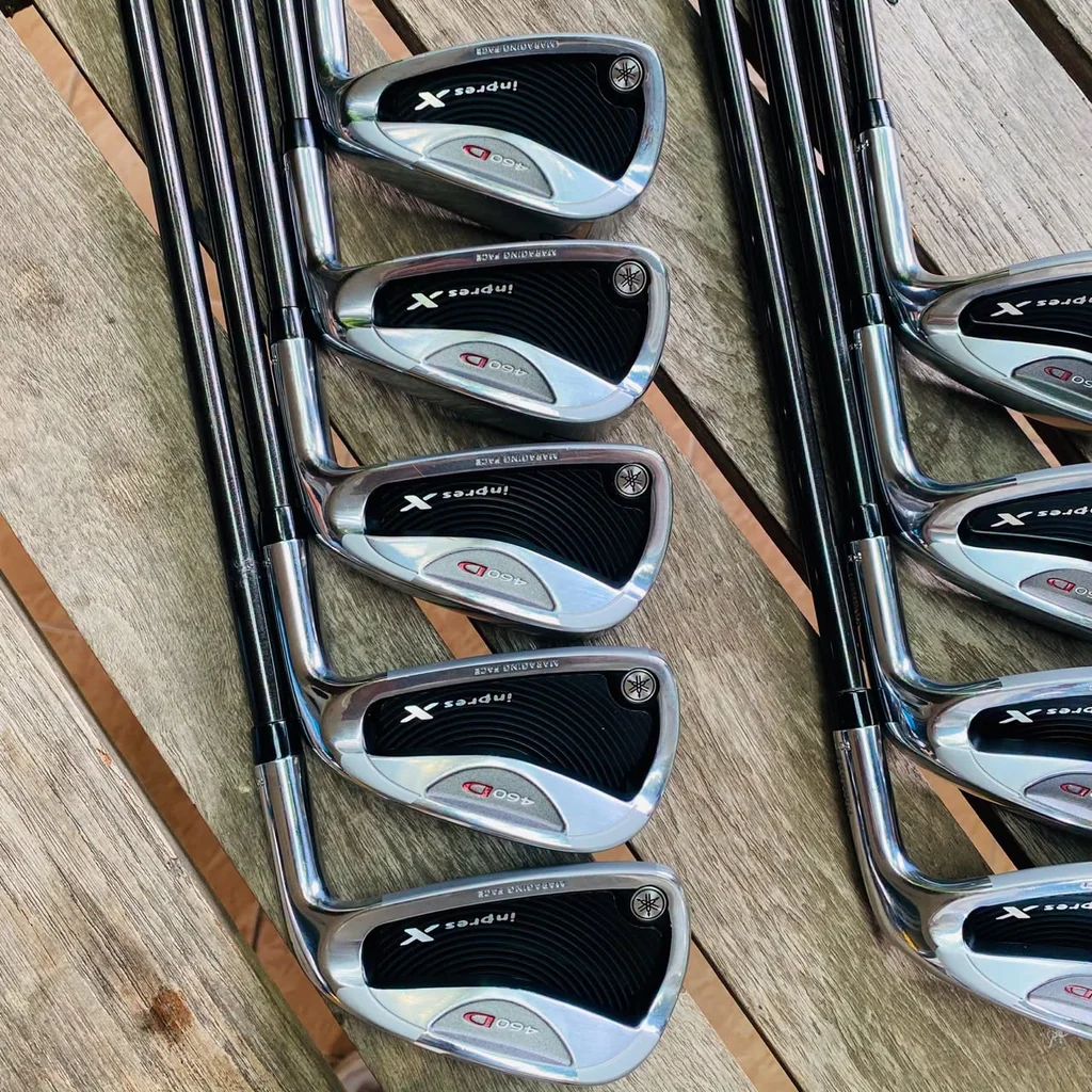 Iron Set Yamaha Inpres X 460D มีเหล็ก 4, 5, 6, 7, 8, 9, P, A, S ก้านกราไฟต์เดิมๆ FLEX R Iron Set Yamaha Inpres X 460D มีเหล็ก 4, 5, 6, 7, 8, 9, P, A, S ก้านกราไฟต์เดิมๆ FLEX R