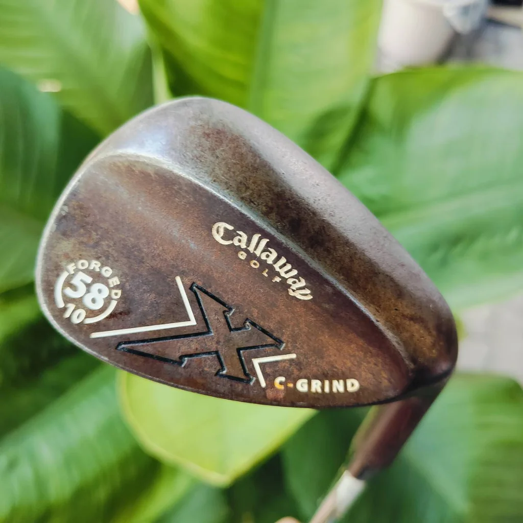 WEDGE CALLAWAY X C GRIND องศา 58 BOUNCE 10 รุ่นสนิมสุดมันส์ นุ่มมากด้วยวัสดุ FORGED พรีเมี่ยม เข้าบอลแน่น ร่องสวยสปินดีมากๆ ไม้กอล์ฟพรีเมี่ยมมือสอง ของแท้ By NakaraLuxurious WEDGE CALLAWAY X C GRIND องศา 58 BOUNCE 10 รุ่นสนิมสุดมันส์ นุ่มมากด้วยวัสดุ FORGED พรีเมี่ยม เข้าบอลแน่น ร่องสวยสปินดีมากๆ ไม้กอล์ฟพรีเมี่ยมมือสอง ของแท้ By NakaraLuxurious