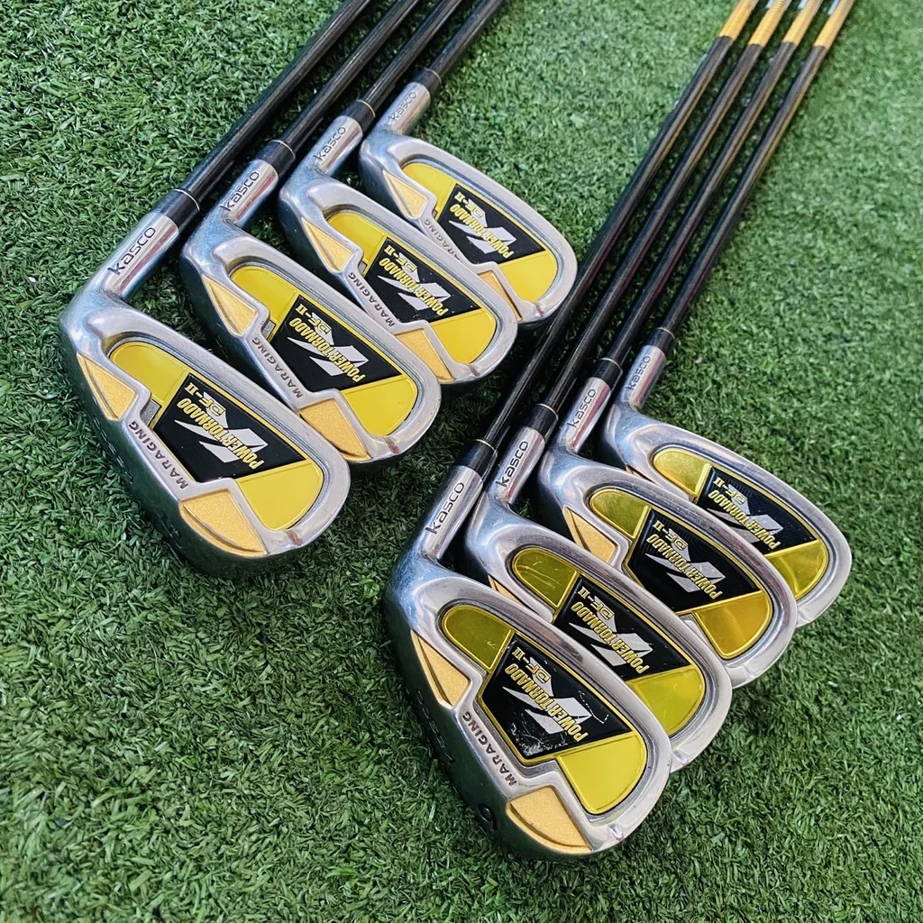 ชุดเหล็ก KASCO POWERTORNADO DF-II (IRON SET 5, 6, 7, 8, 9, P, A, S) ก้านกราไฟต์เดิมๆ FLEX R💛🔥 ชุดเหล็ก KASCO POWERTORNADO DF-II (IRON SET 5, 6, 7, 8, 9, P, A, S) ก้านกราไฟต์เดิมๆ FLEX R💛🔥