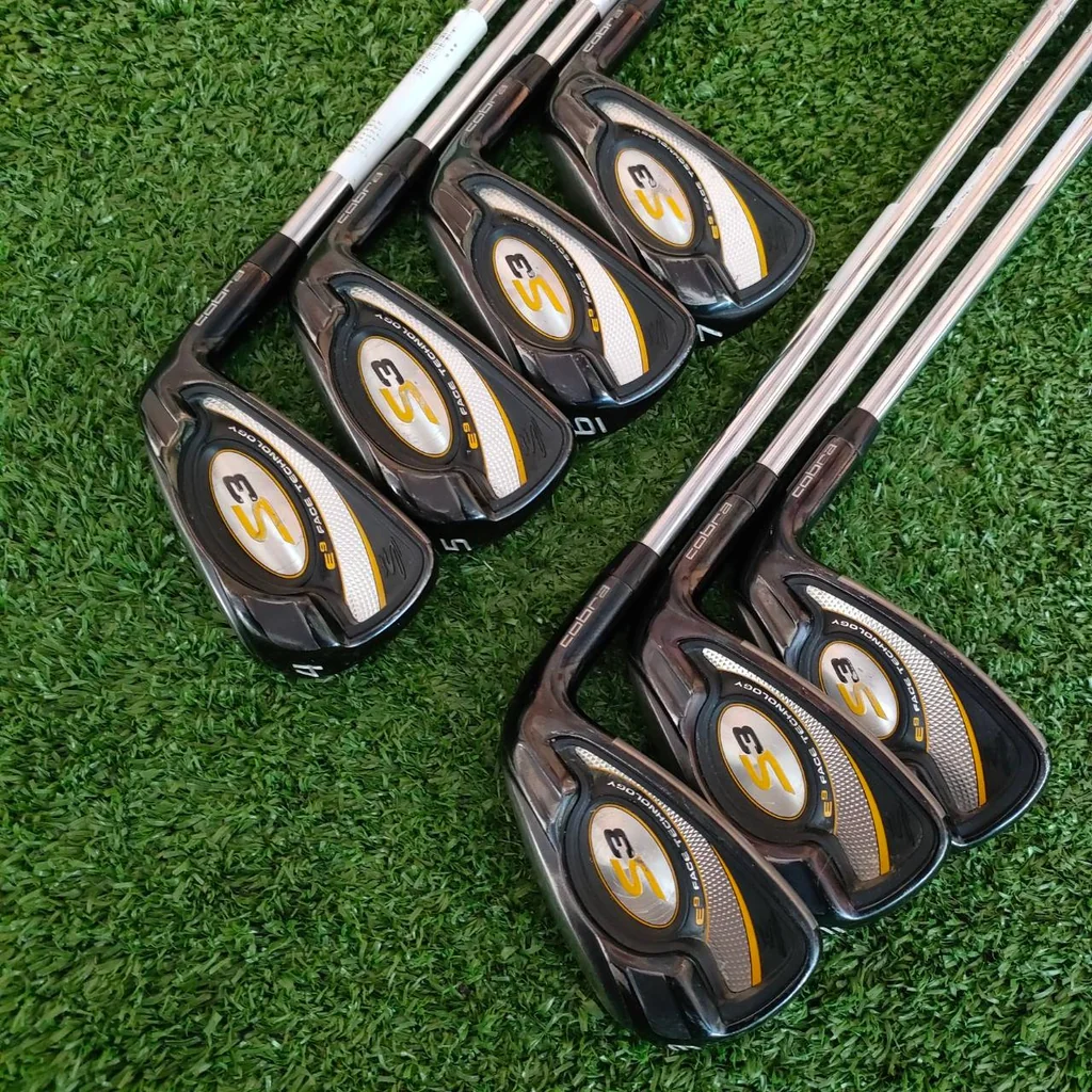 ชุดสุดยอด ราคาก็สุดยอด!!! ชุดเหล็ก COBRA S3 มีเหล็ก 4-9 เเละ PW ก้าน N.S.PRO 950GH FLEX R E9 FACE TEC ตัวนี้คือหน้าแบบเด้งจัด ส่งพลังสู่ลูกตีไกลกว่าเหล็กทั่วไปอย่างมาก ชุดสุดยอด ราคาก็สุดยอด!!! ชุดเหล็ก COBRA S3 มีเหล็ก 4-9 เเละ PW ก้าน N.S.PRO 950GH FLEX R E9 FACE TEC ตัวนี้คือหน้าแบบเด้งจัด ส่งพลังสู่ลูกตีไกลกว่าเหล็กทั่วไปอย่างมาก