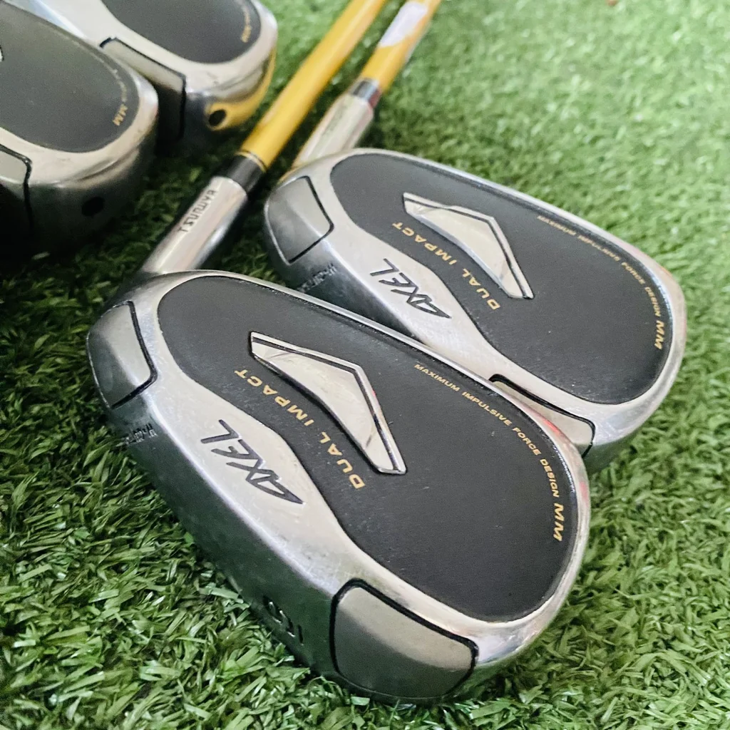 ชุดเหล็ก Tsuruya Axel Dual Impact Z Mm R Flex 👍หน้าไม้Dual Impact Theory ไม่ใช้แรงเยอะได้ระยะดี⛳🔥 ชุดเหล็ก Tsuruya Axel Dual Impact Z Mm R Flex 👍หน้าไม้Dual Impact Theory ไม่ใช้แรงเยอะได้ระยะดี⛳🔥