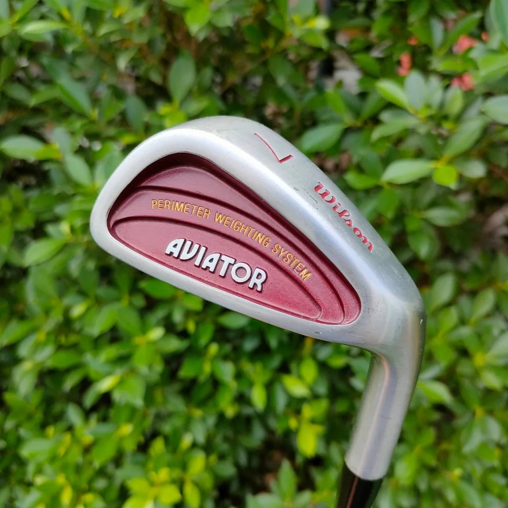 **ไม้กอล์ฟสำหรับผู้หญิง** เหล็ก 7 WILSON AVIATOR PERIMETER WEIGHTING SYSTEM ก้าน WILSON HIGH POWER FLEX L **ไม้กอล์ฟสำหรับผู้หญิง** เหล็ก 7 WILSON AVIATOR PERIMETER WEIGHTING SYSTEM ก้าน WILSON HIGH POWER FLEX L