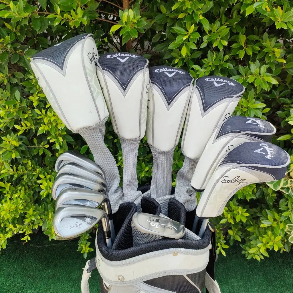 **ไม้กอล์ฟครบชุดสำหรับผู้หญิง** FULLSET CALLAWAY SOLAIRE GEMS ชุดใหญ่!! หัวไม้ 6 หัว!! ไม้สุดพรีเมี่ยม!! COVER ครบชุด วัสดุสุดพรีเมี่ยม!! ไม้กอล์ฟมือสอง ของแท้ BY NakaraLuxurious **ไม้กอล์ฟครบชุดสำหรับผู้หญิง** FULLSET CALLAWAY SOLAIRE GEMS ชุดใหญ่!! หัวไม้ 6 หัว!! ไม้สุดพรีเมี่ยม!! COVER ครบชุด วัสดุสุดพรีเมี่ยม!! ไม้กอล์ฟมือสอง ของแท้ BY NakaraLuxurious