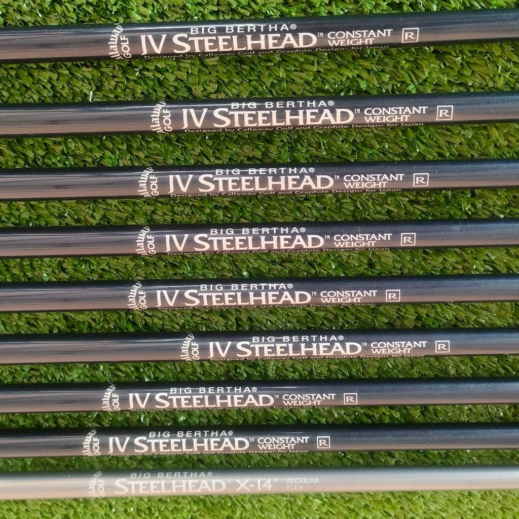 ชุดเหล็ก CALLAWAY STEELHEAD X-14 มีเหล็ก 3 - 9 เเละ PW เเละ SW ก้าน IV STEELHEAD FLEX R ชุดเหล็ก CALLAWAY STEELHEAD X-14 มีเหล็ก 3 - 9 เเละ PW เเละ SW ก้าน IV STEELHEAD FLEX R