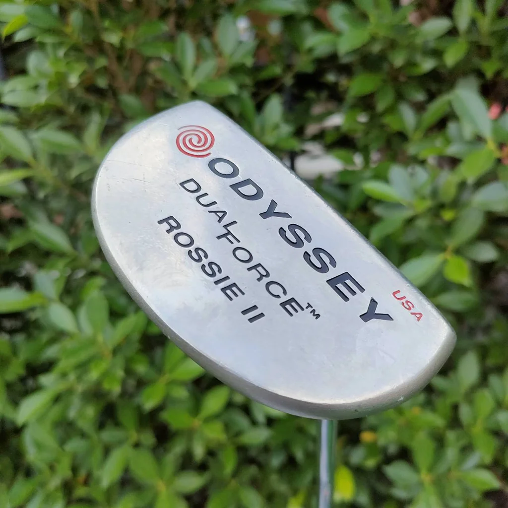 PUTTER ODYSSEY DUAL FORCE ROSSIE II USA ความยาว 34 นิ้ว หน้าดำ นุ่มหนึบ เกาะไลน์ ทองมอลเล็ต พัตต์ง่าย เล็งง่ายมากๆ PUTTER ODYSSEY DUAL FORCE ROSSIE II USA ความยาว 34 นิ้ว หน้าดำ นุ่มหนึบ เกาะไลน์ ทองมอลเล็ต พัตต์ง่าย เล็งง่ายมากๆ
