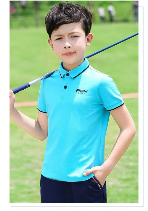 เสื้อกอล์ฟแฟชั่นสำหรับเด็ก PGM YF199 เสื้อกอล์ฟแฟชั่นสำหรับเด็ก PGM YF199